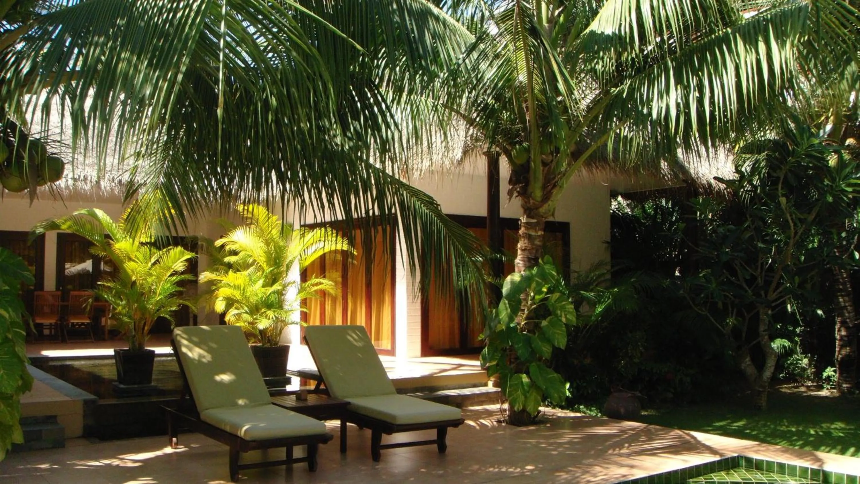 Patio in Cham Villas Resort