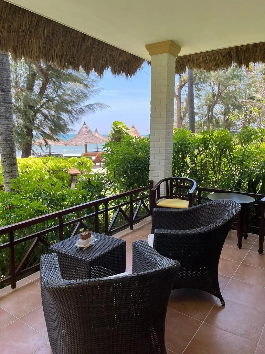 Patio in Cham Villas Resort