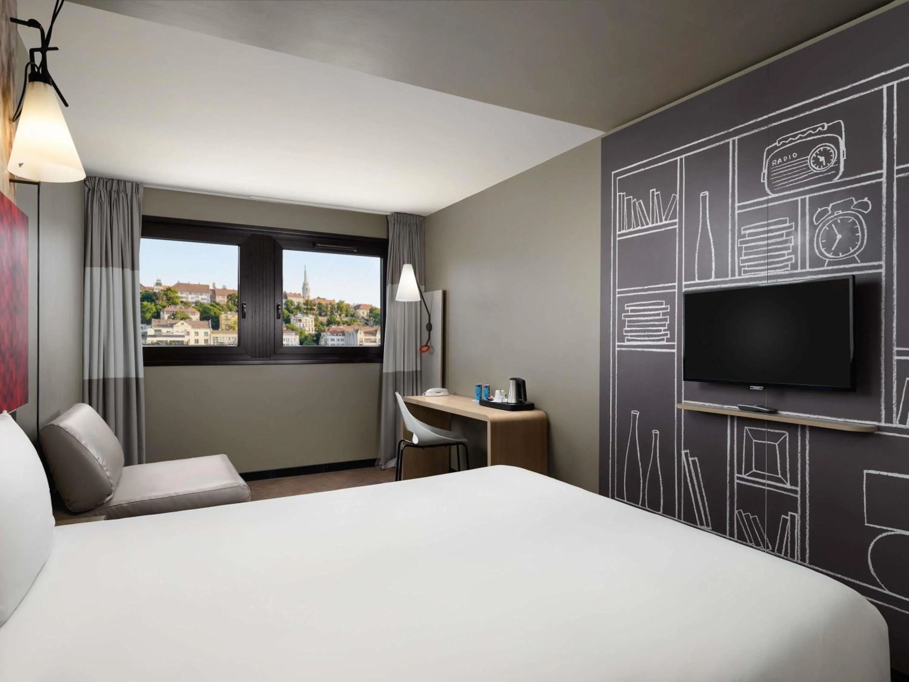 Bedroom, Bed in ibis Budapest Castle Hill