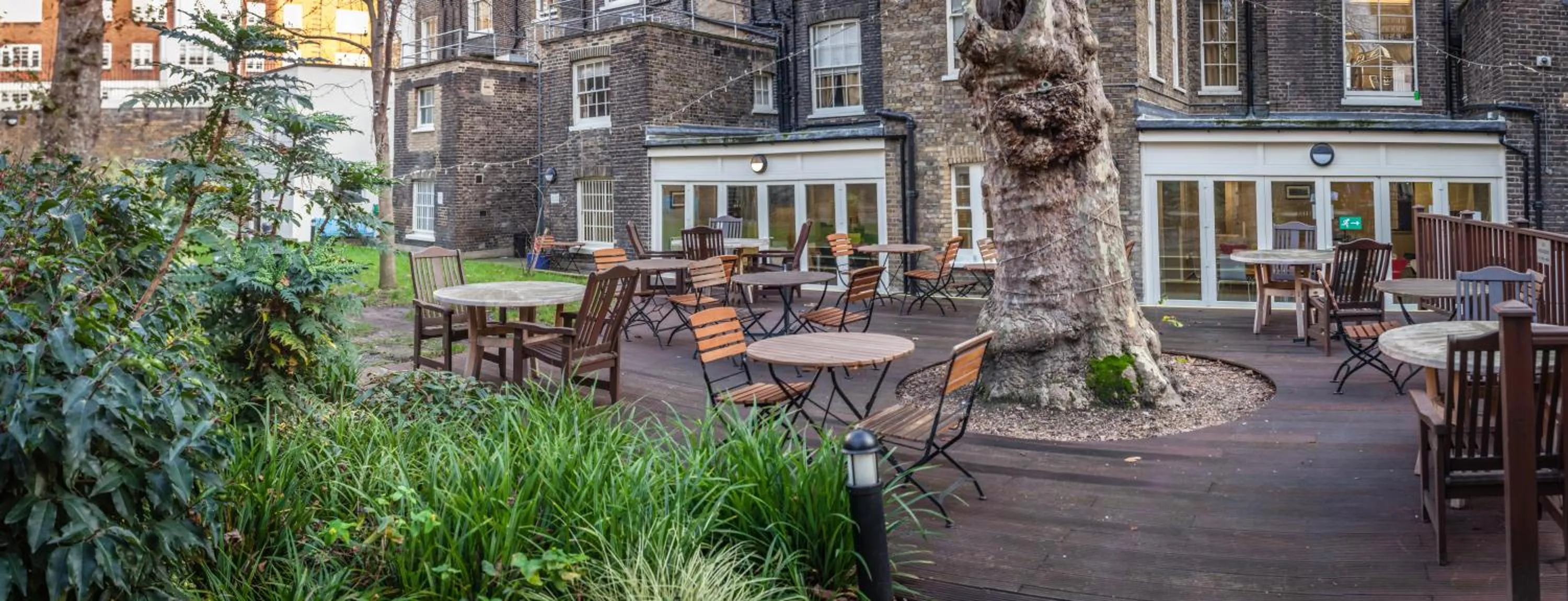 Patio in LSE Passfield Hall