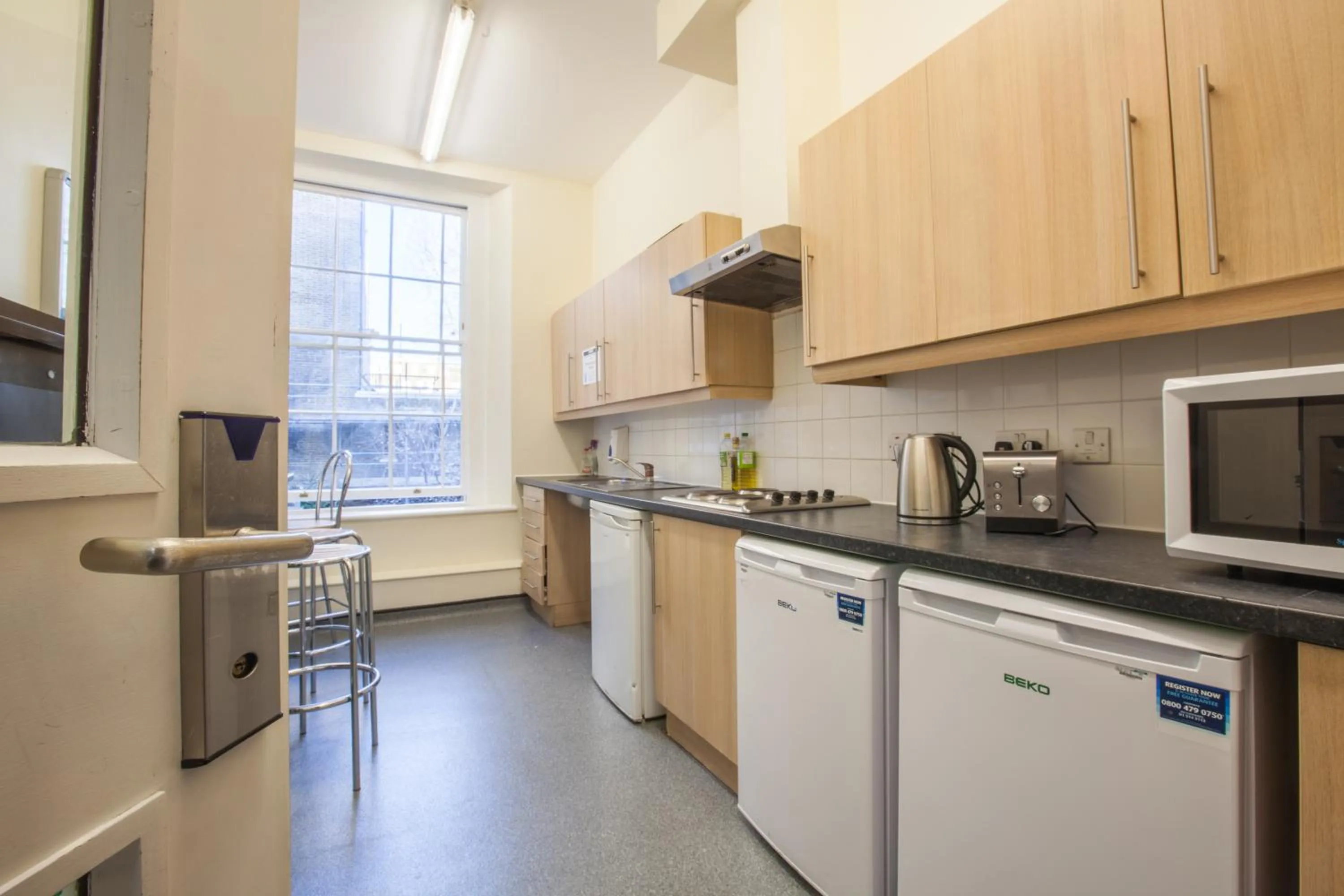 Communal kitchen in LSE Passfield Hall