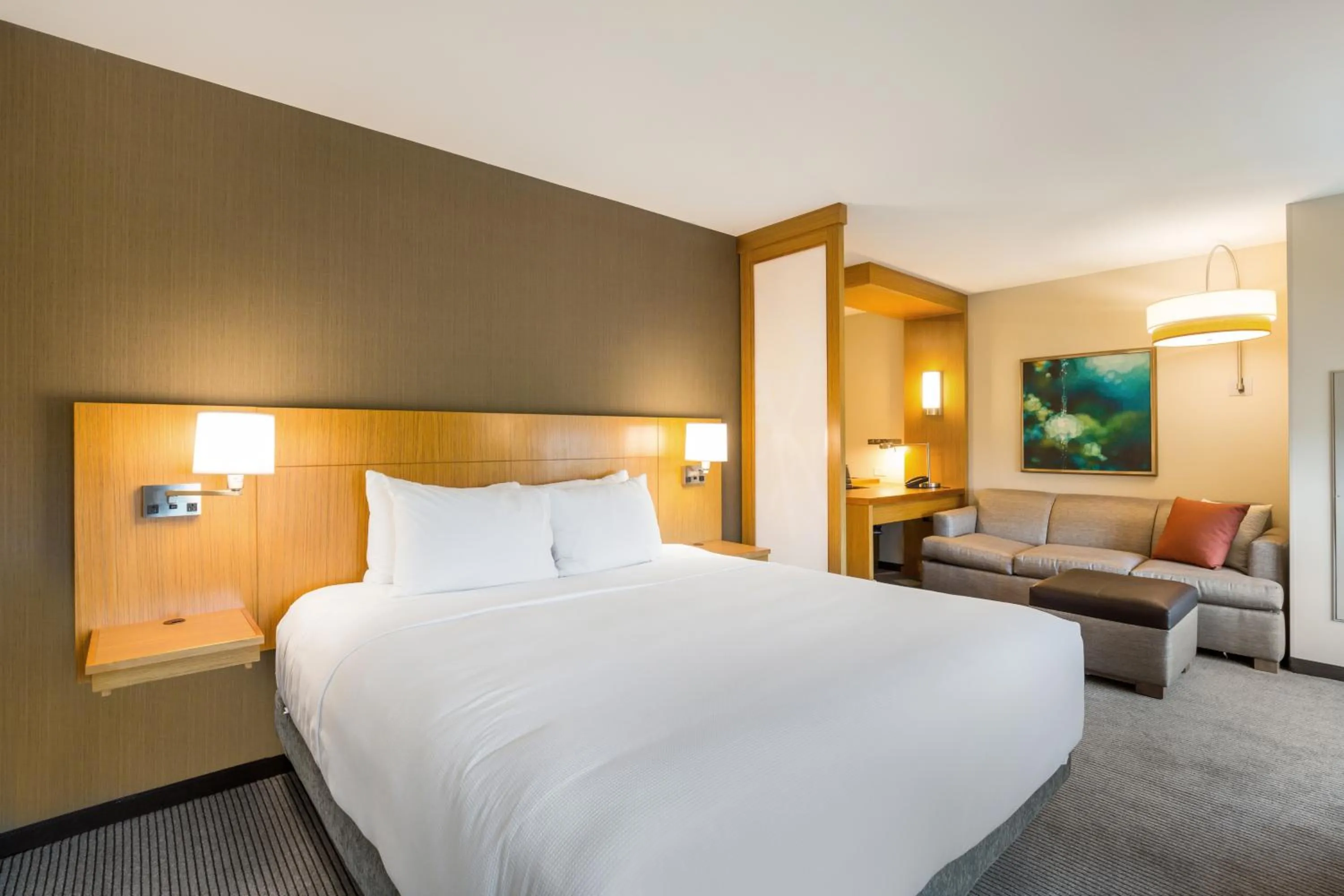 Photo of the whole room, Bed in Hyatt Place Hampton Convention Center