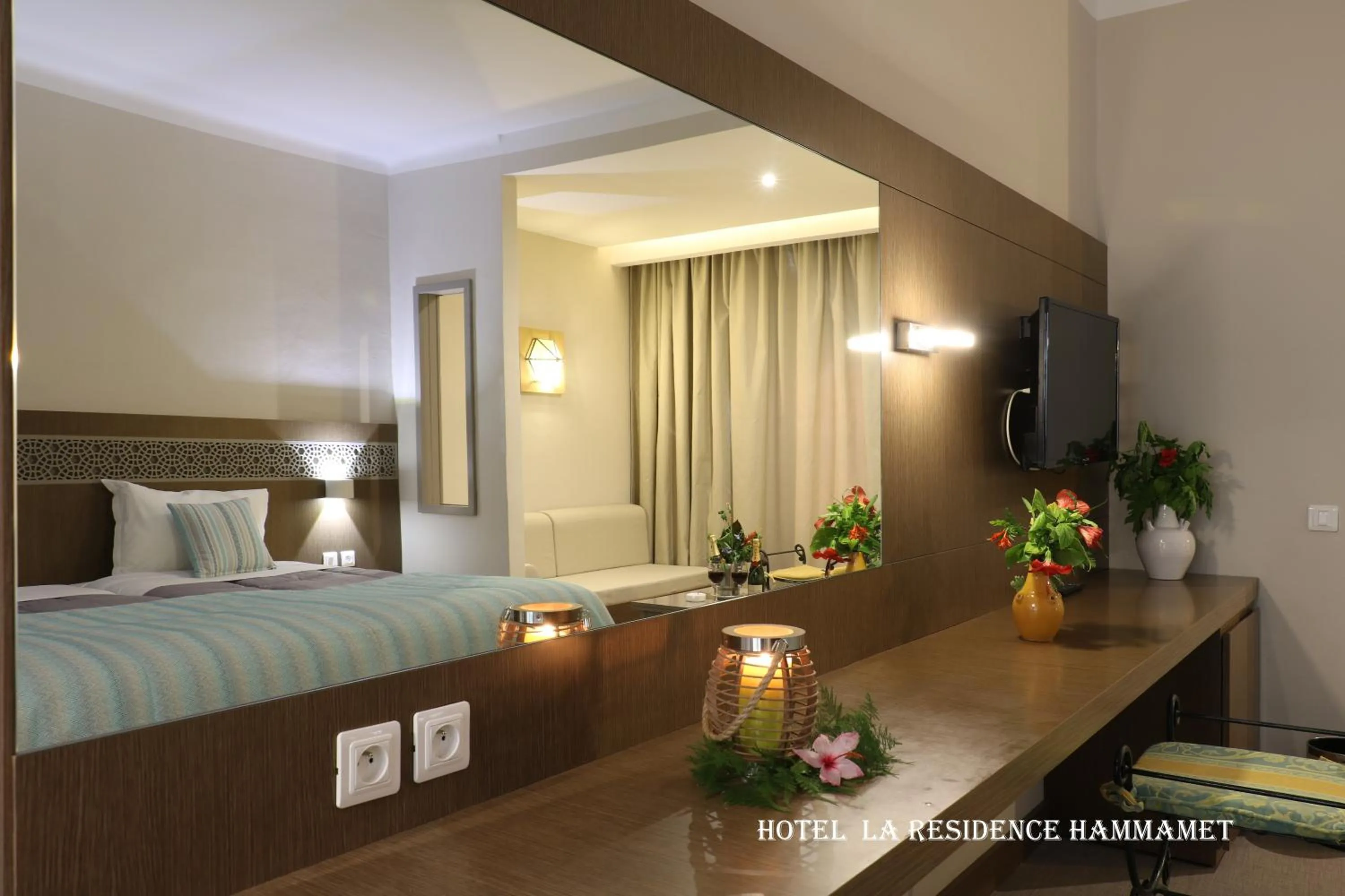 Bed in Hotel La Residence Hammamet