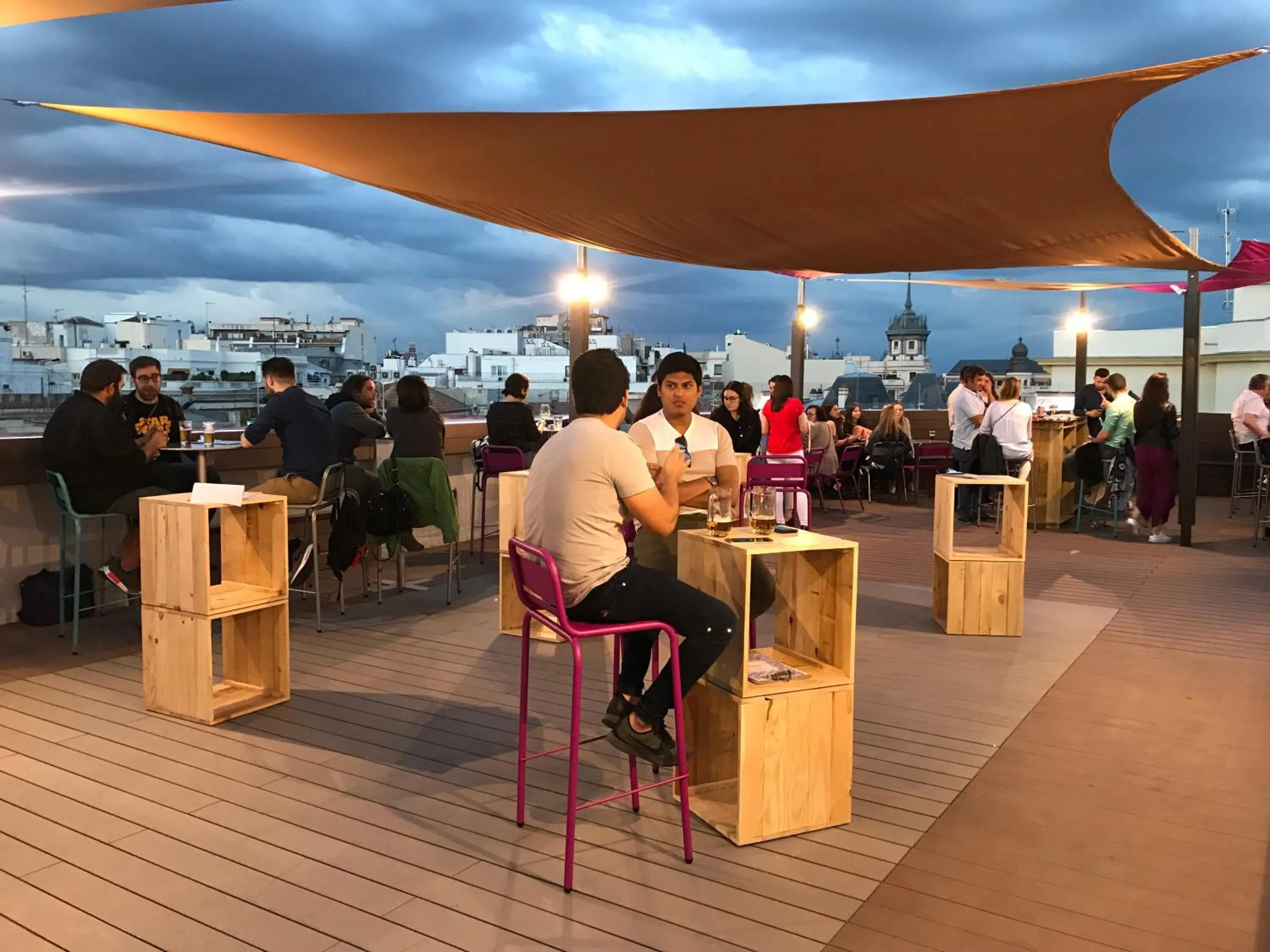 Balcony/Terrace in Safestay Madrid Central