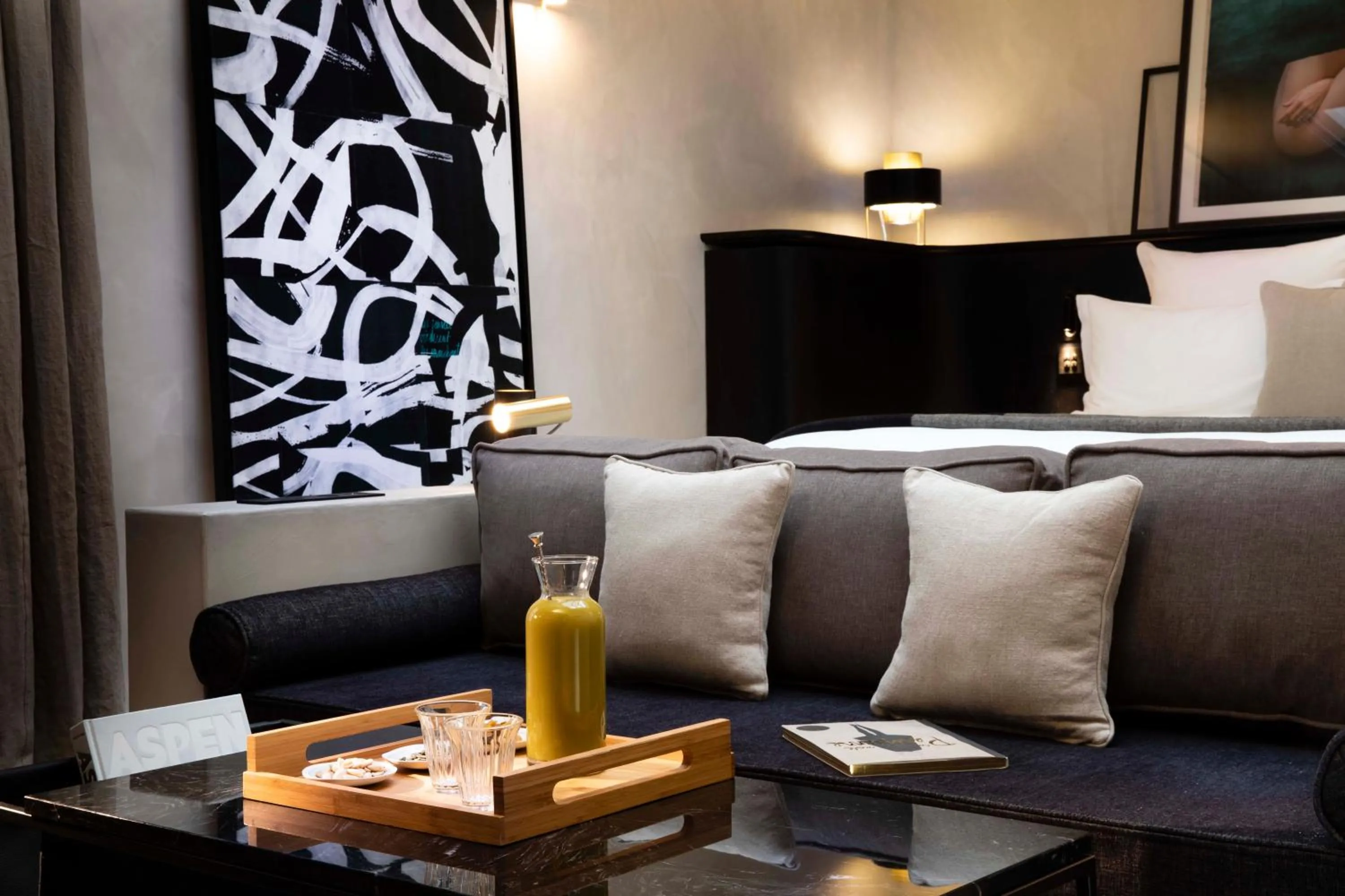 Living room in Hotel Flanelles Paris