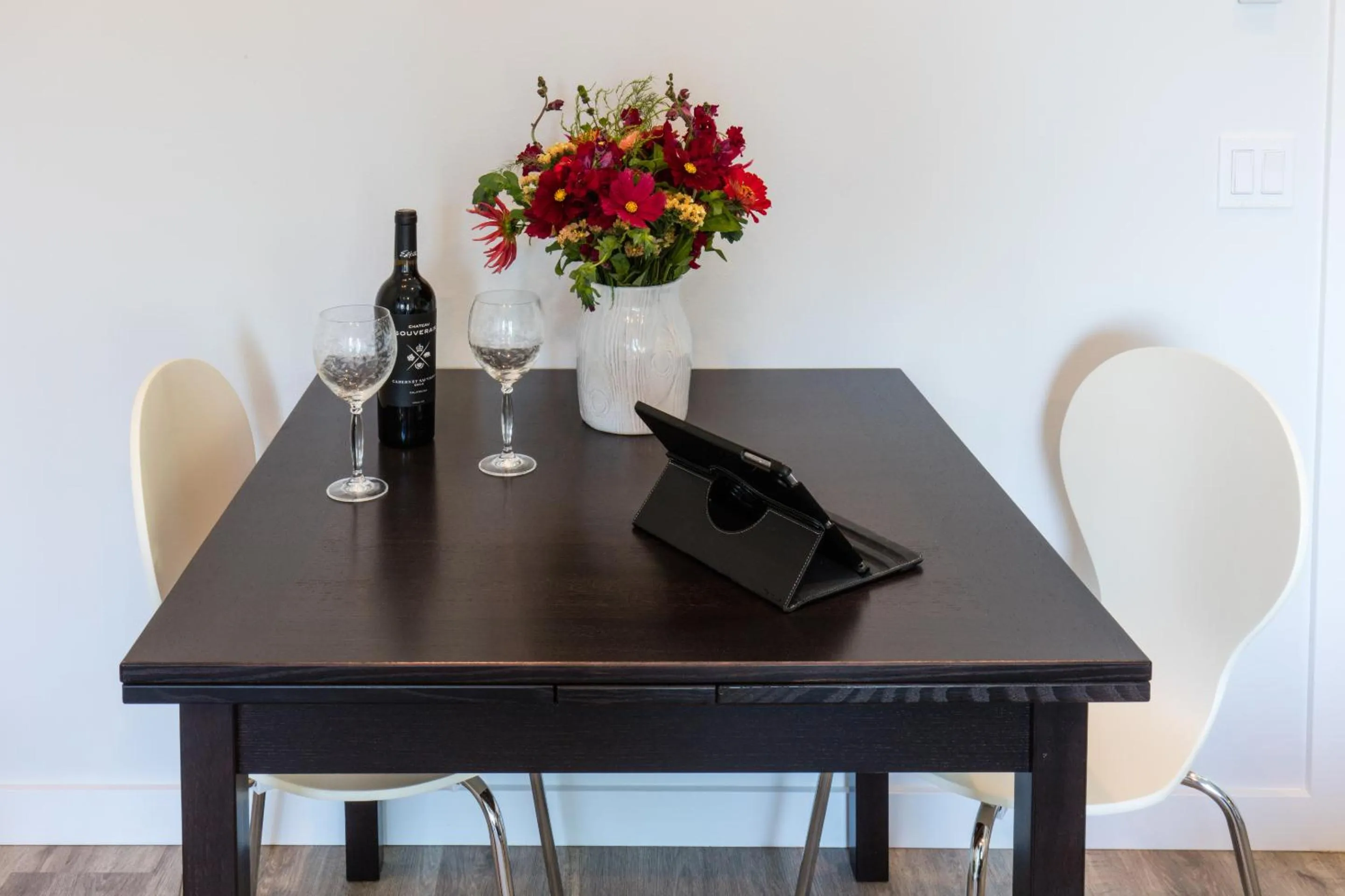 Dining area in The Web Suites