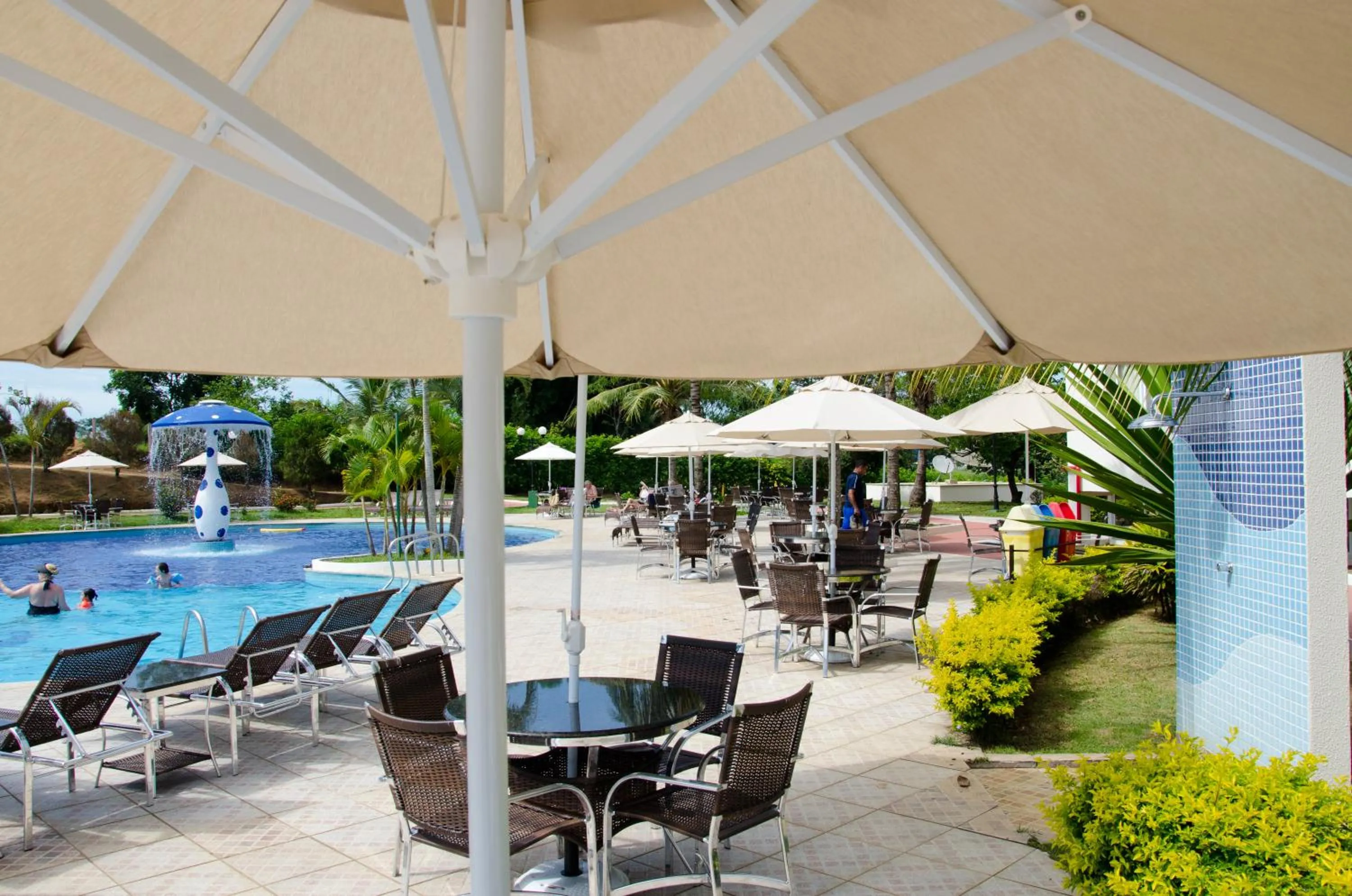 Pool view in Colonial Plaza Hotel Pindamonhangaba