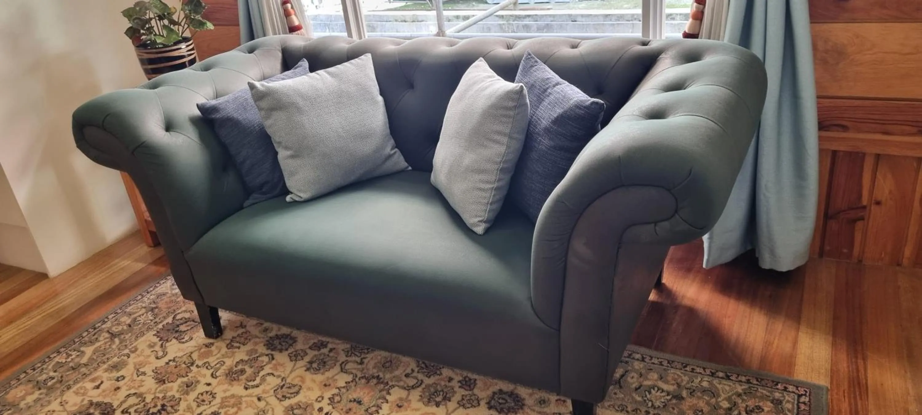 Seating area in Guest Haven Chalet Baguio Bed and Breakfast