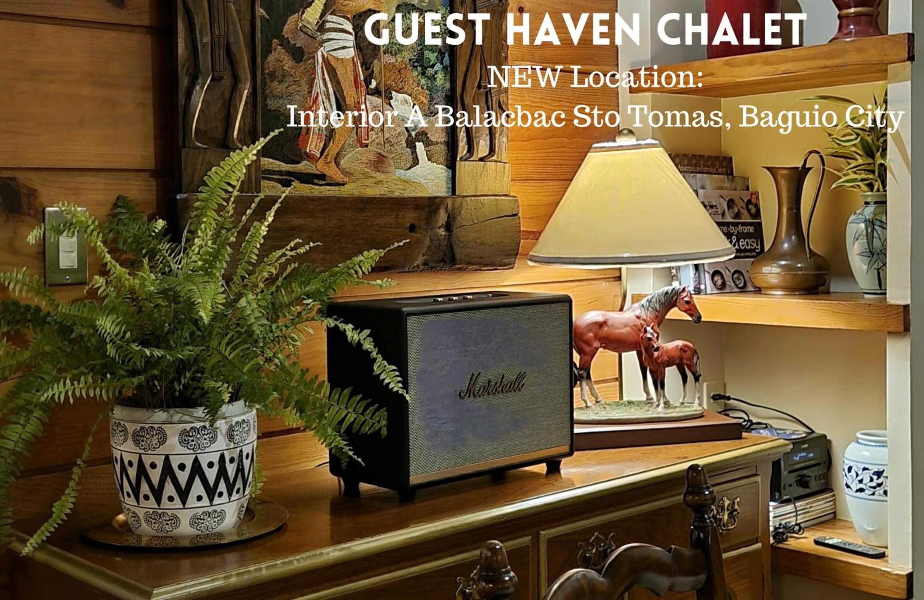 Decorative detail in Guest Haven Chalet Baguio Bed and Breakfast