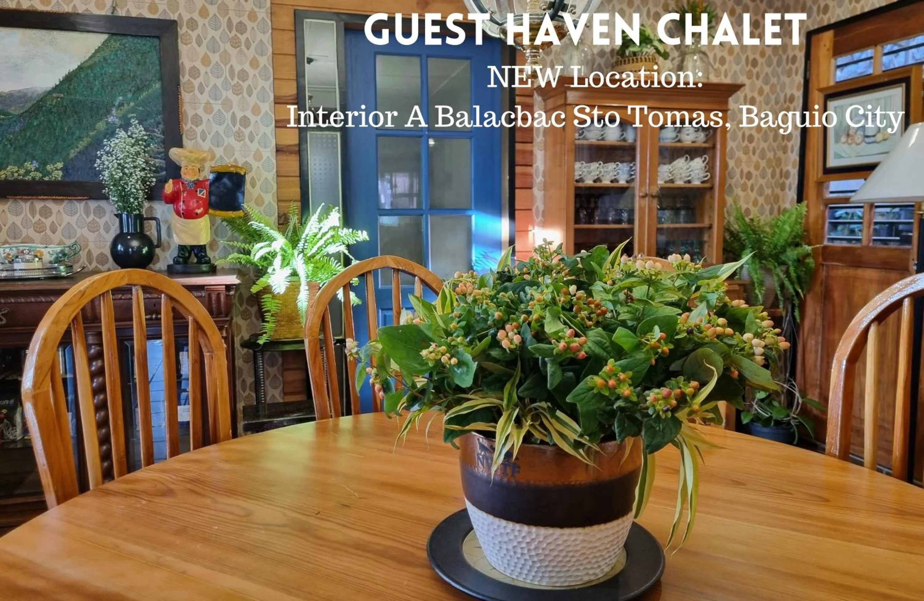 Dining area in Guest Haven Chalet Baguio Bed and Breakfast