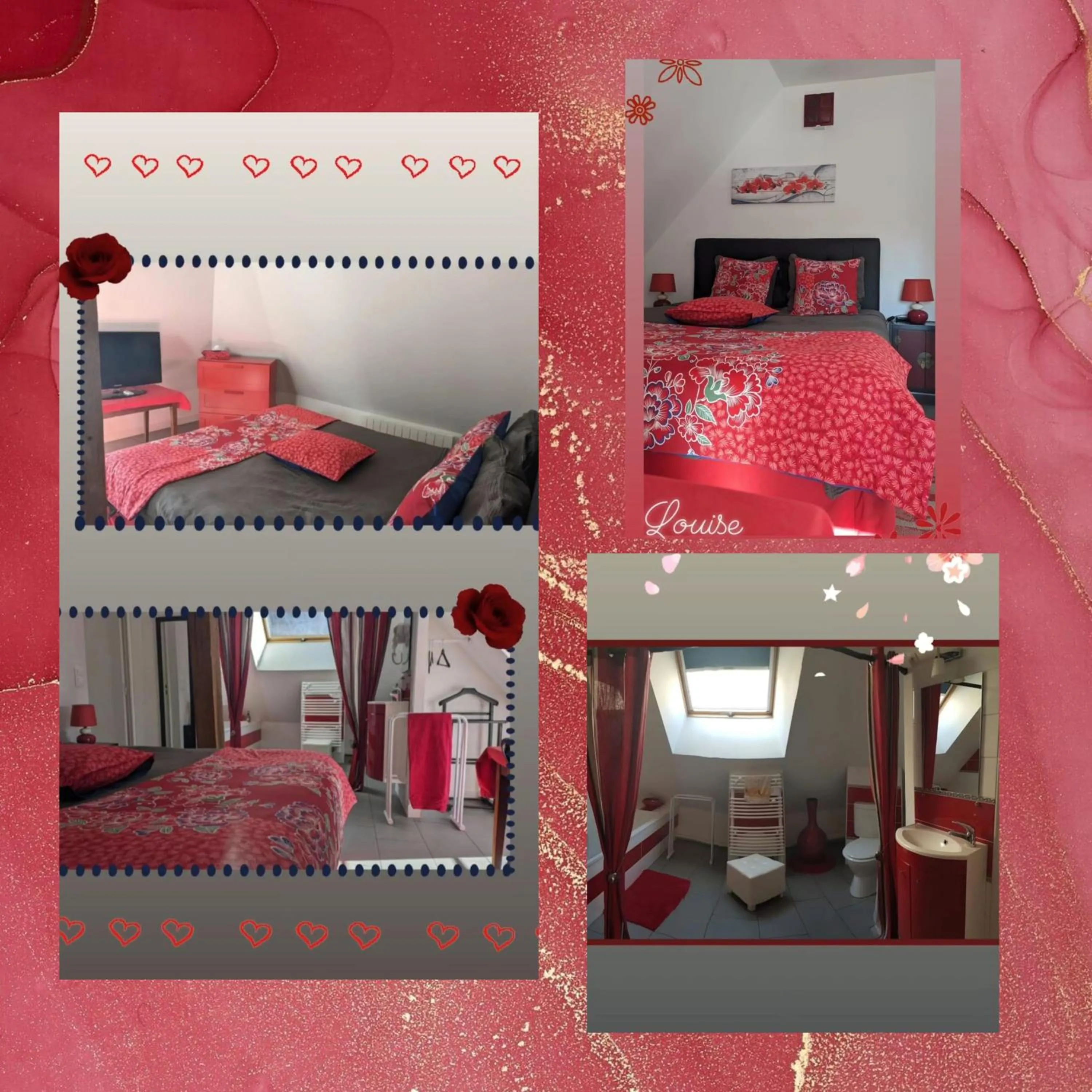 Bed in Chambres d'hôtes des Ducs Ô Calme de Nevers