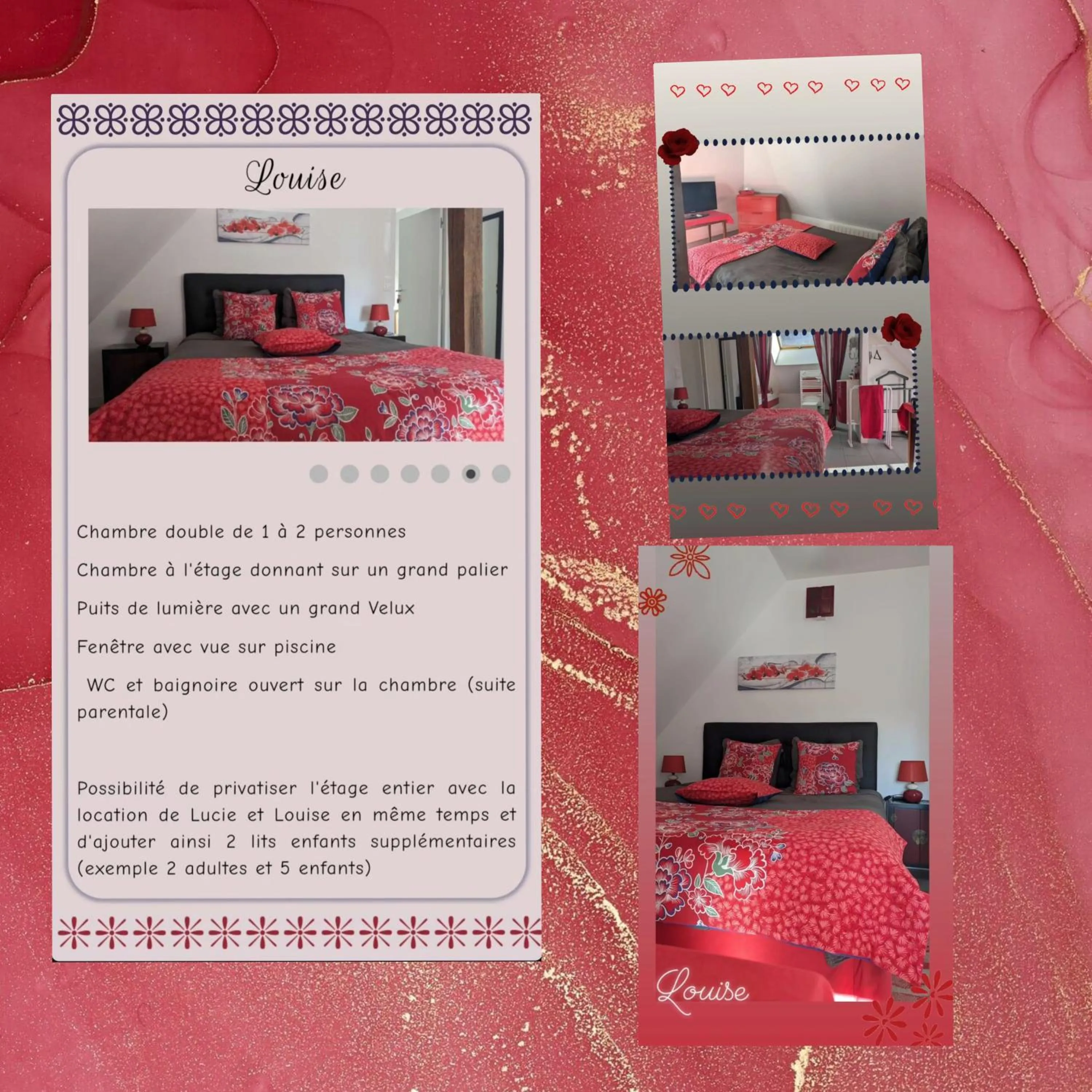 Bed in Chambres d'hôtes des Ducs Ô Calme de Nevers