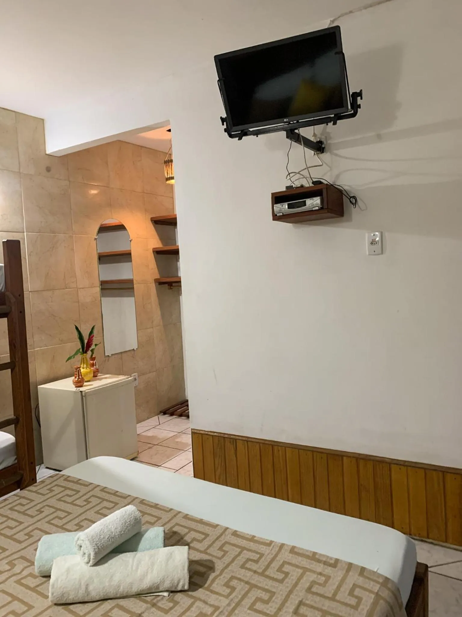 Bed in Pousada Lanai