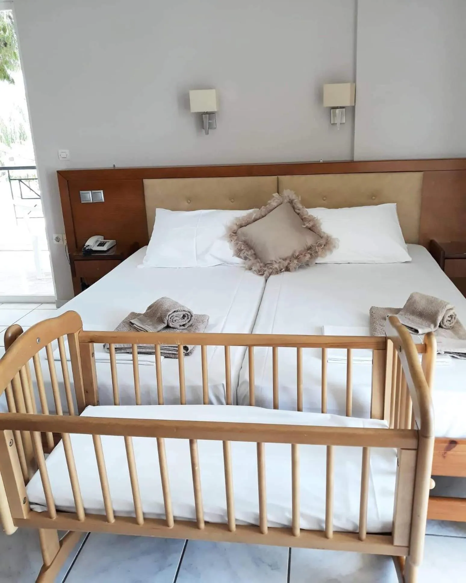 Bed in Calypso Beach Hotel