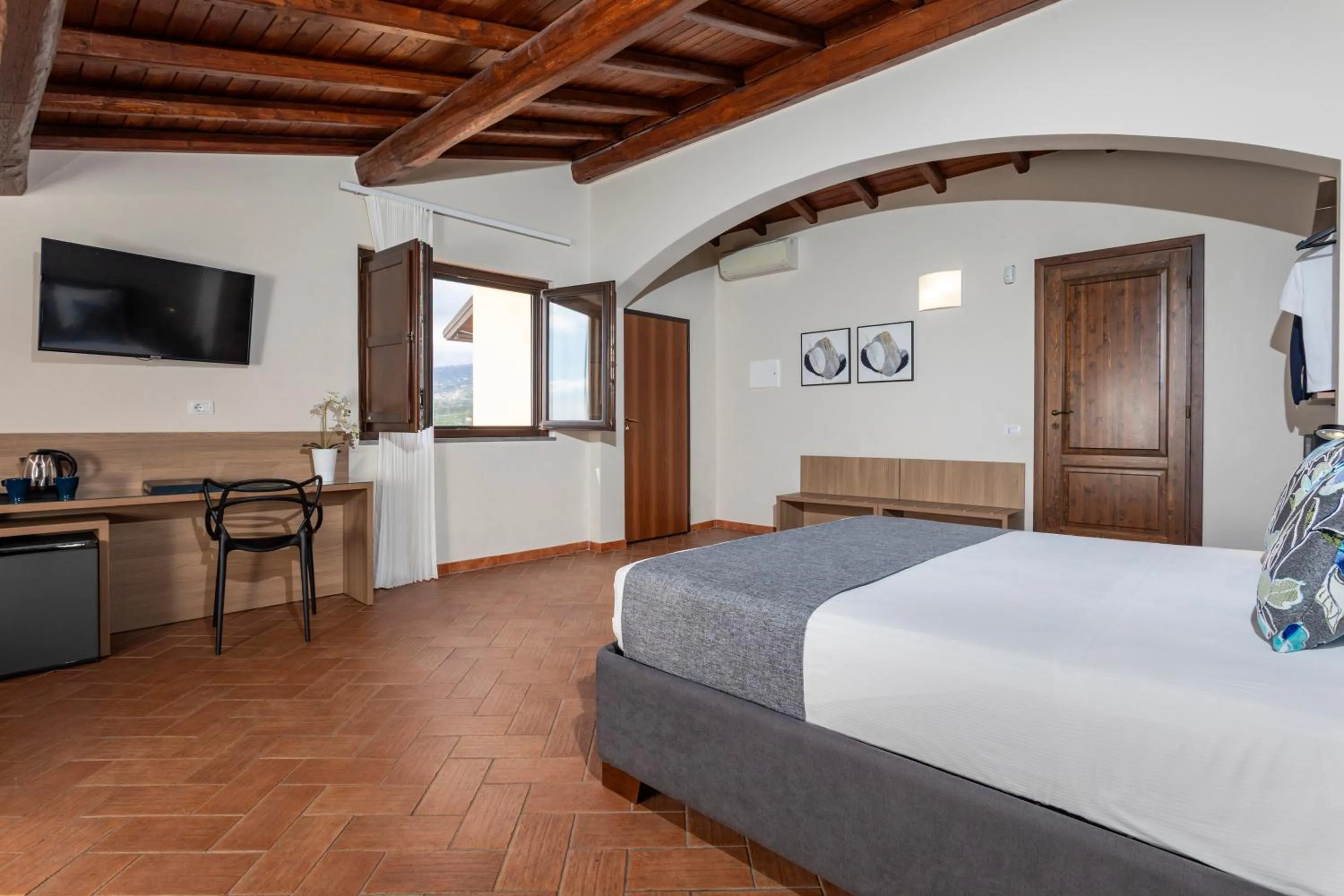 Bedroom, Bed in Feudogrande Bio Relais Hotel