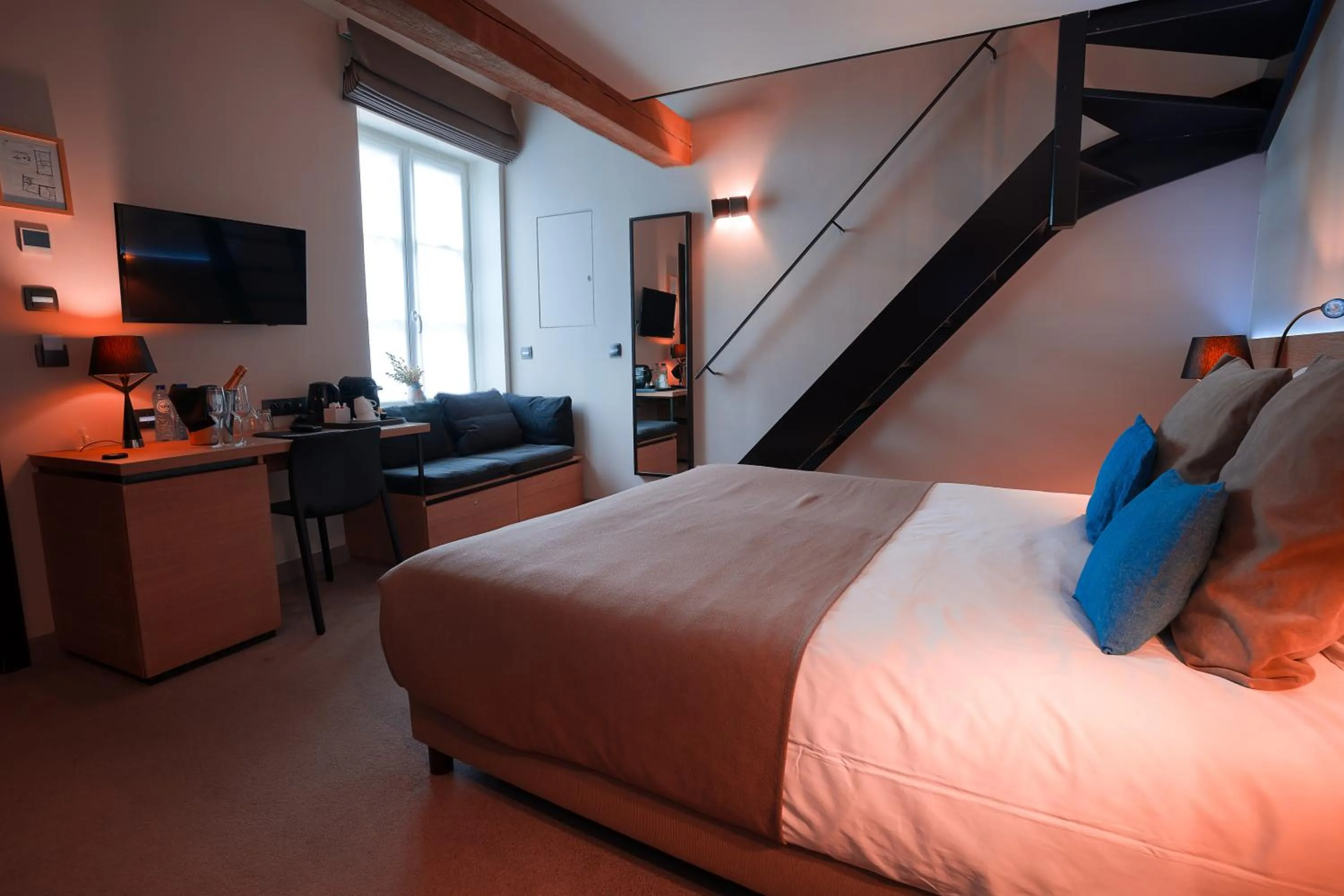 Bed in Hotel Neuvice