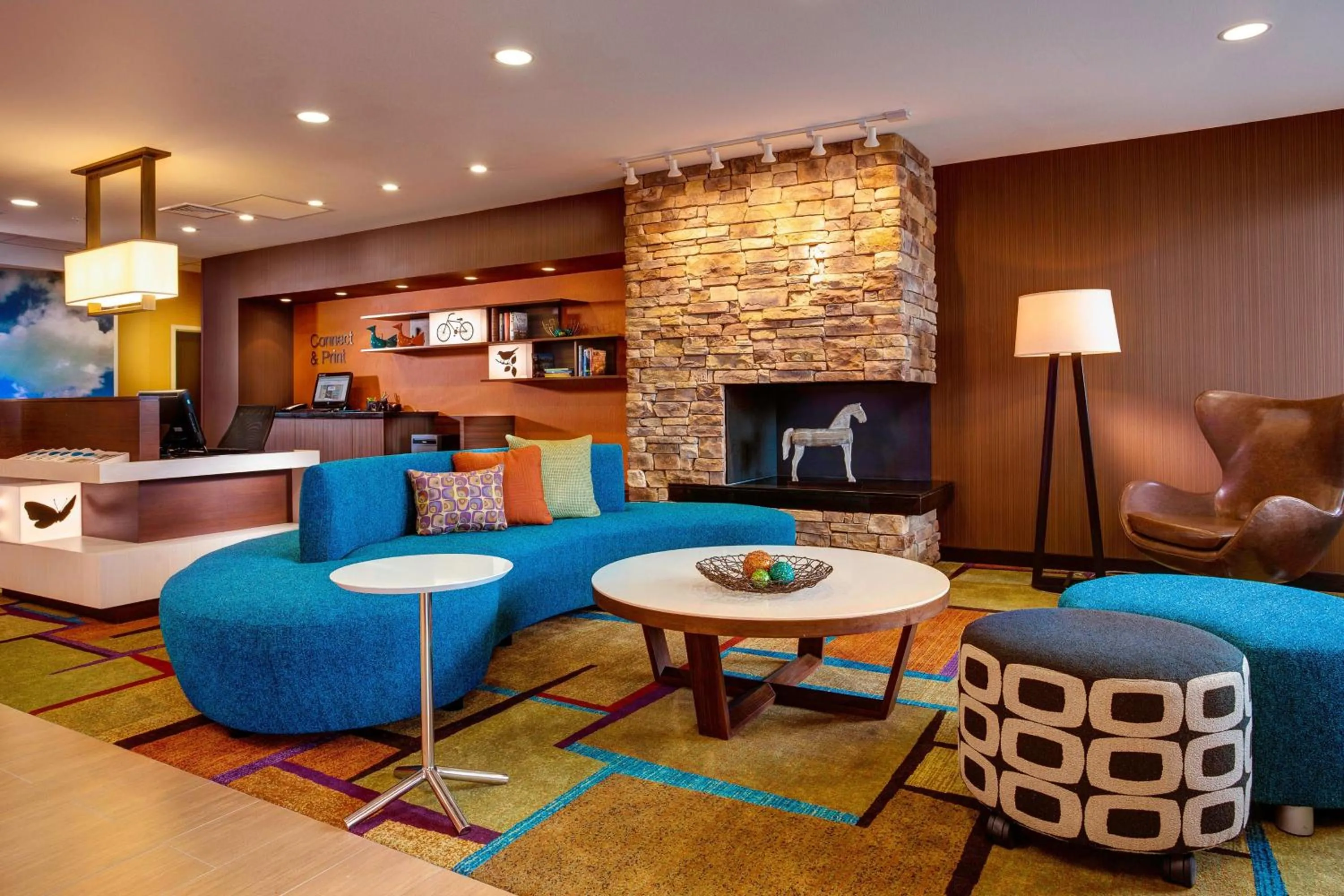 Lobby or reception in Fairfield Inn and Suites Hutchinson