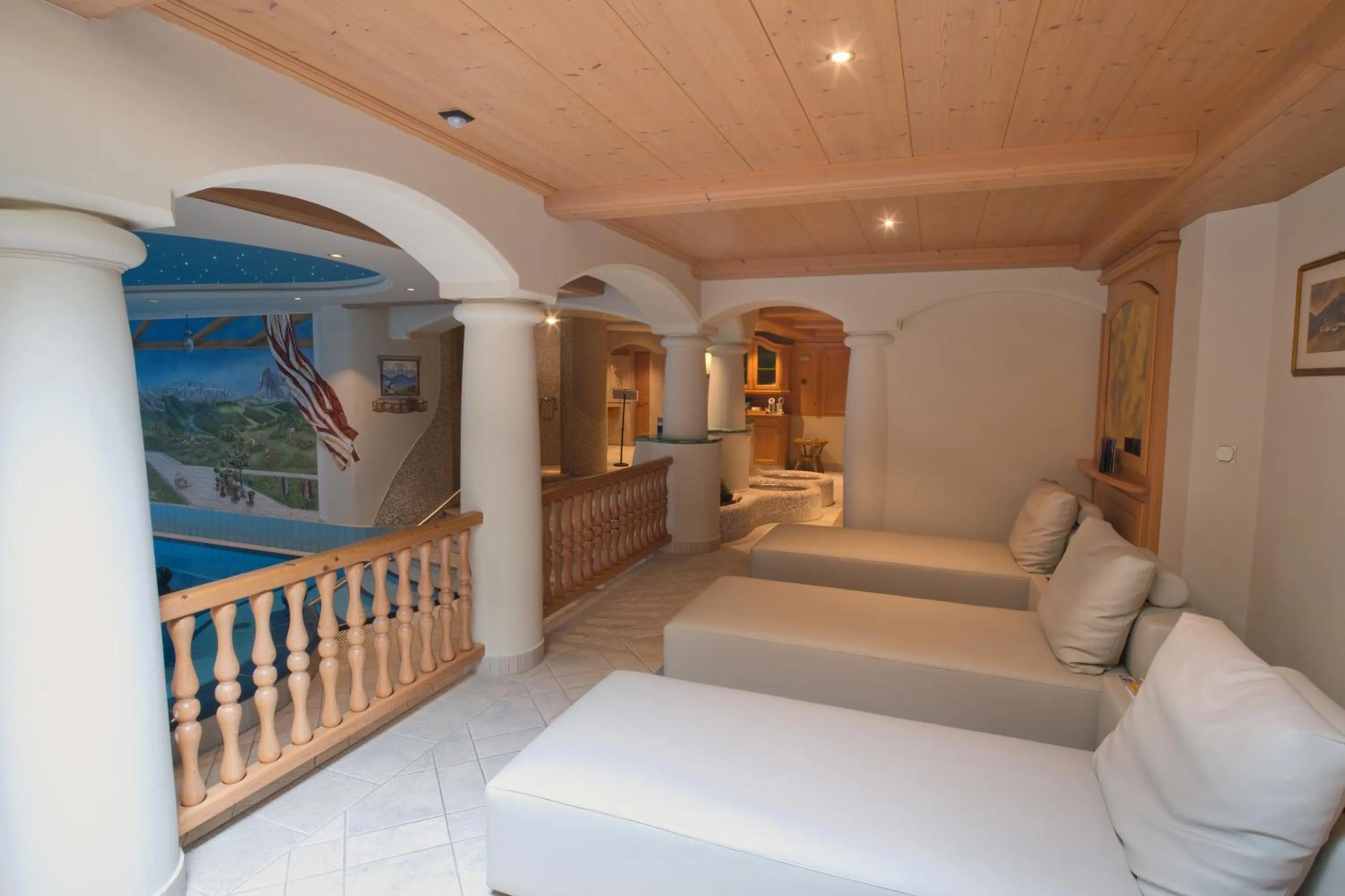 Bed in Wellness Residence Villa Leck