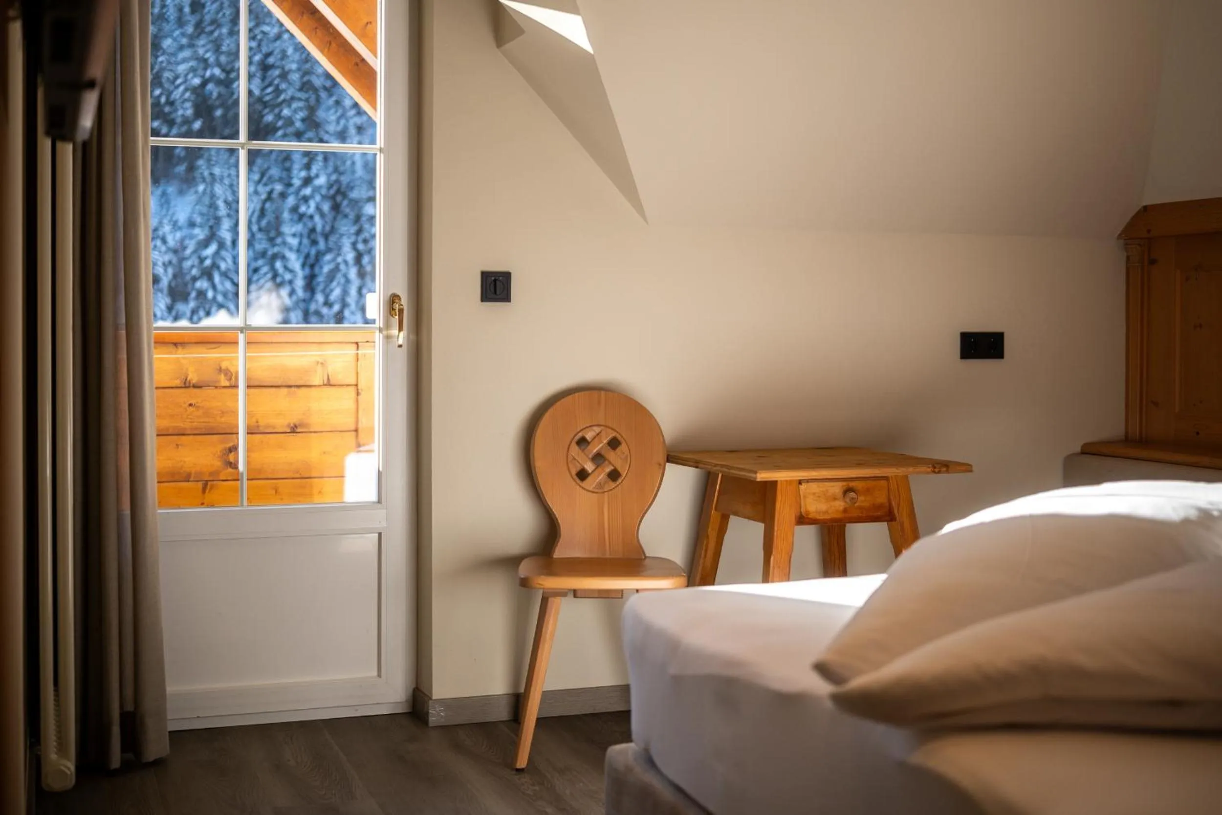 Bed in Wellness Residence Villa Leck