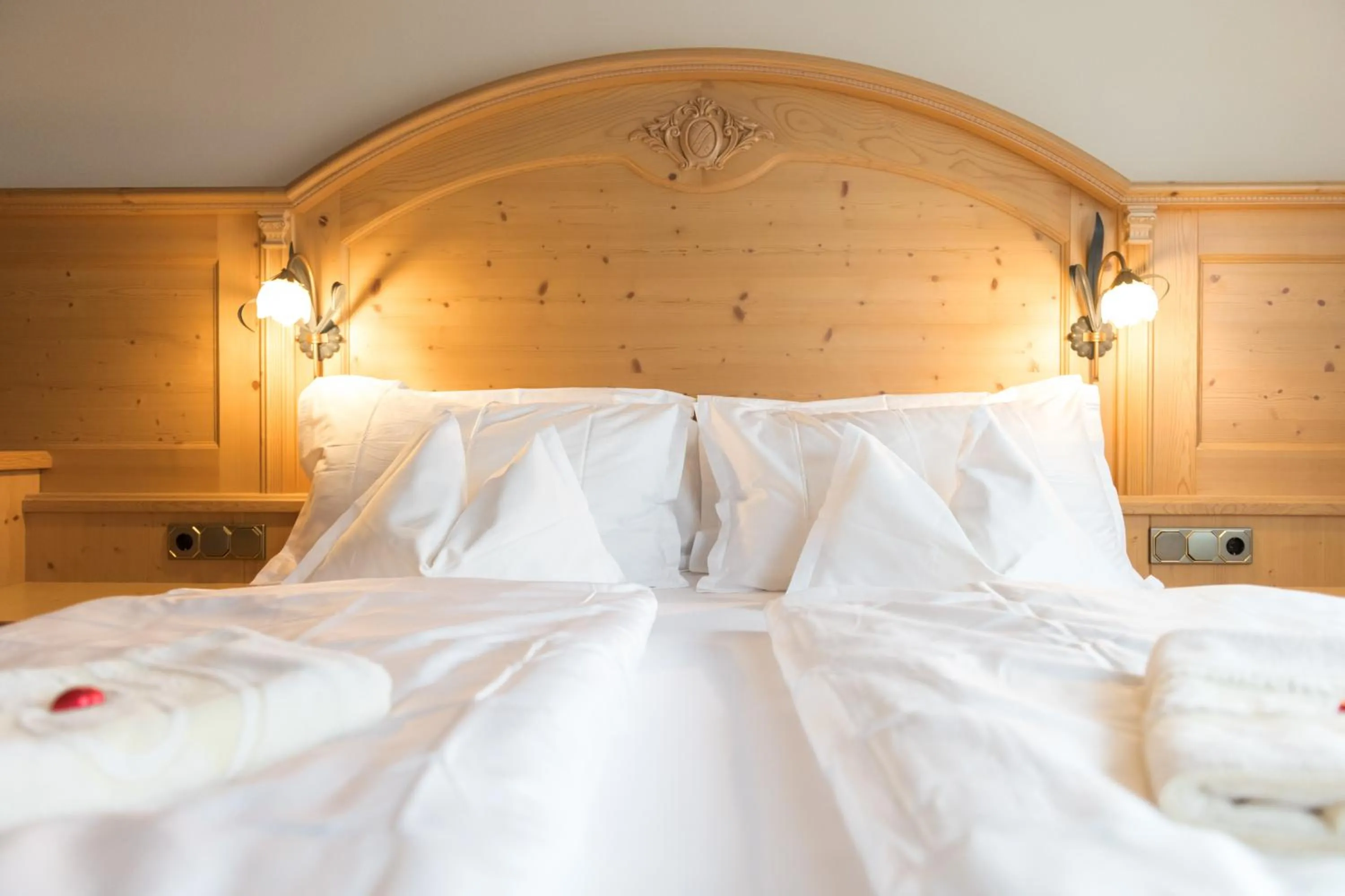 Bed in Wellness Residence Villa Leck