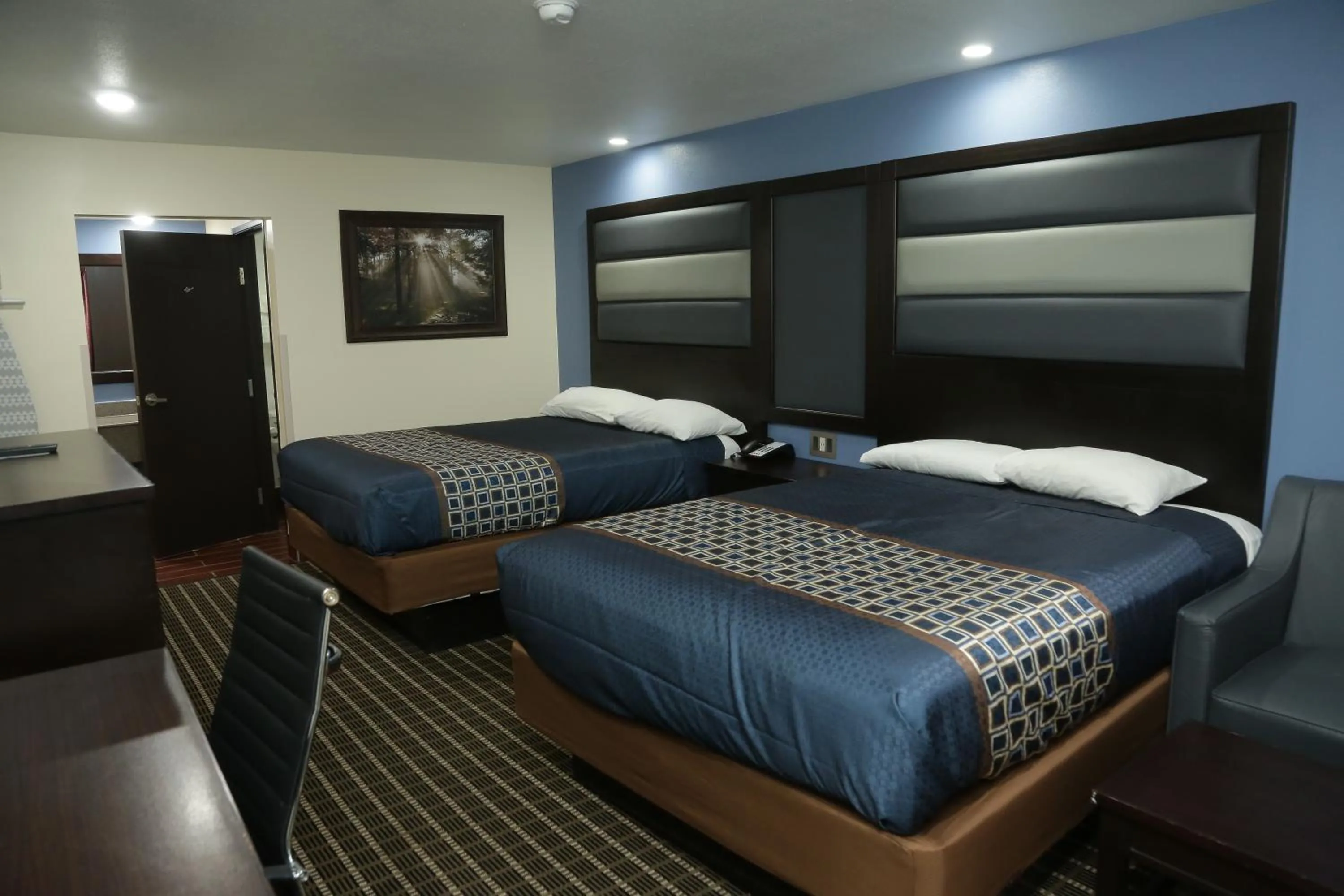 Bed in Theroff's Motel