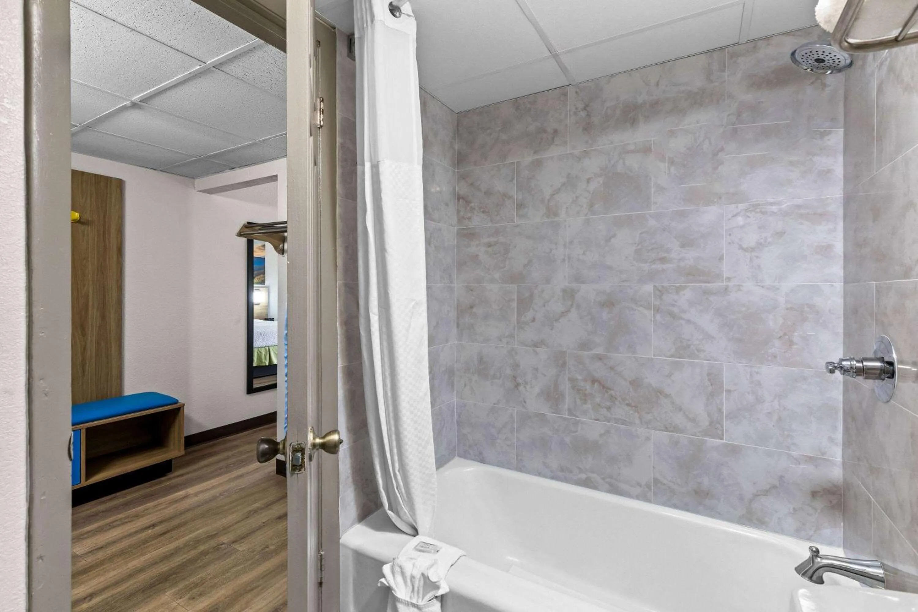 Bathroom in Days Inn by Wyndham Clayton