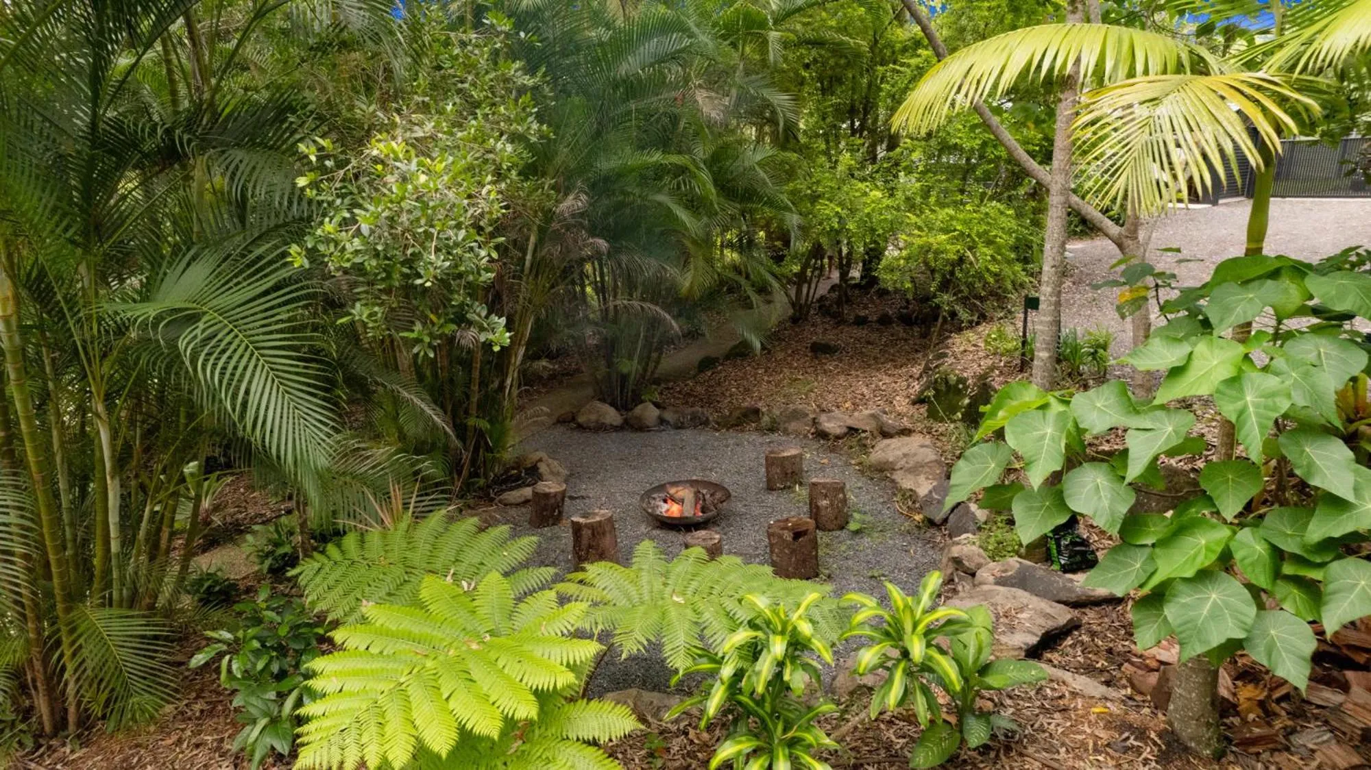 Garden view in Hunchy Hideaway