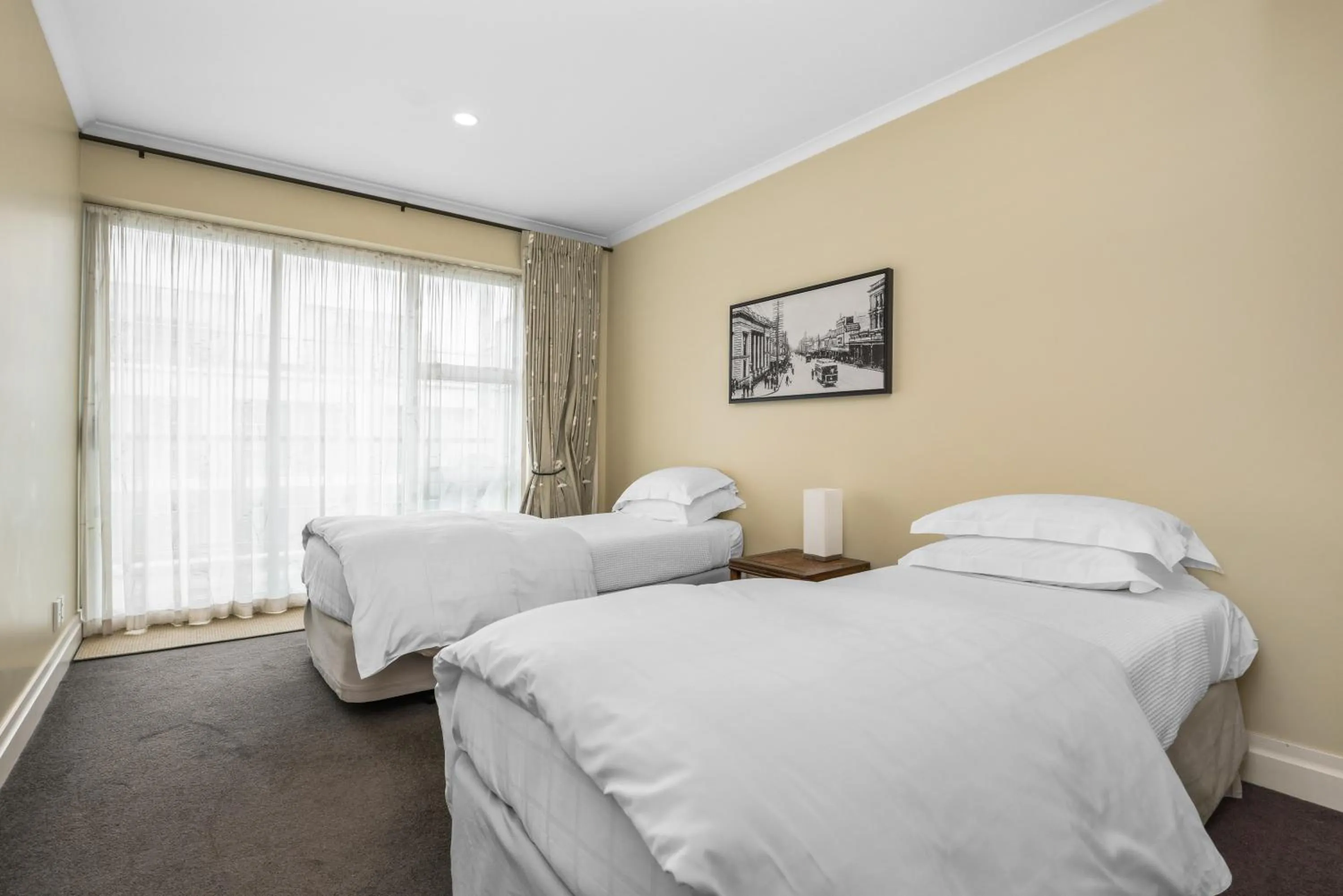 Bed in Auckland Waterfront Serviced Apartments on Prince's Wharf