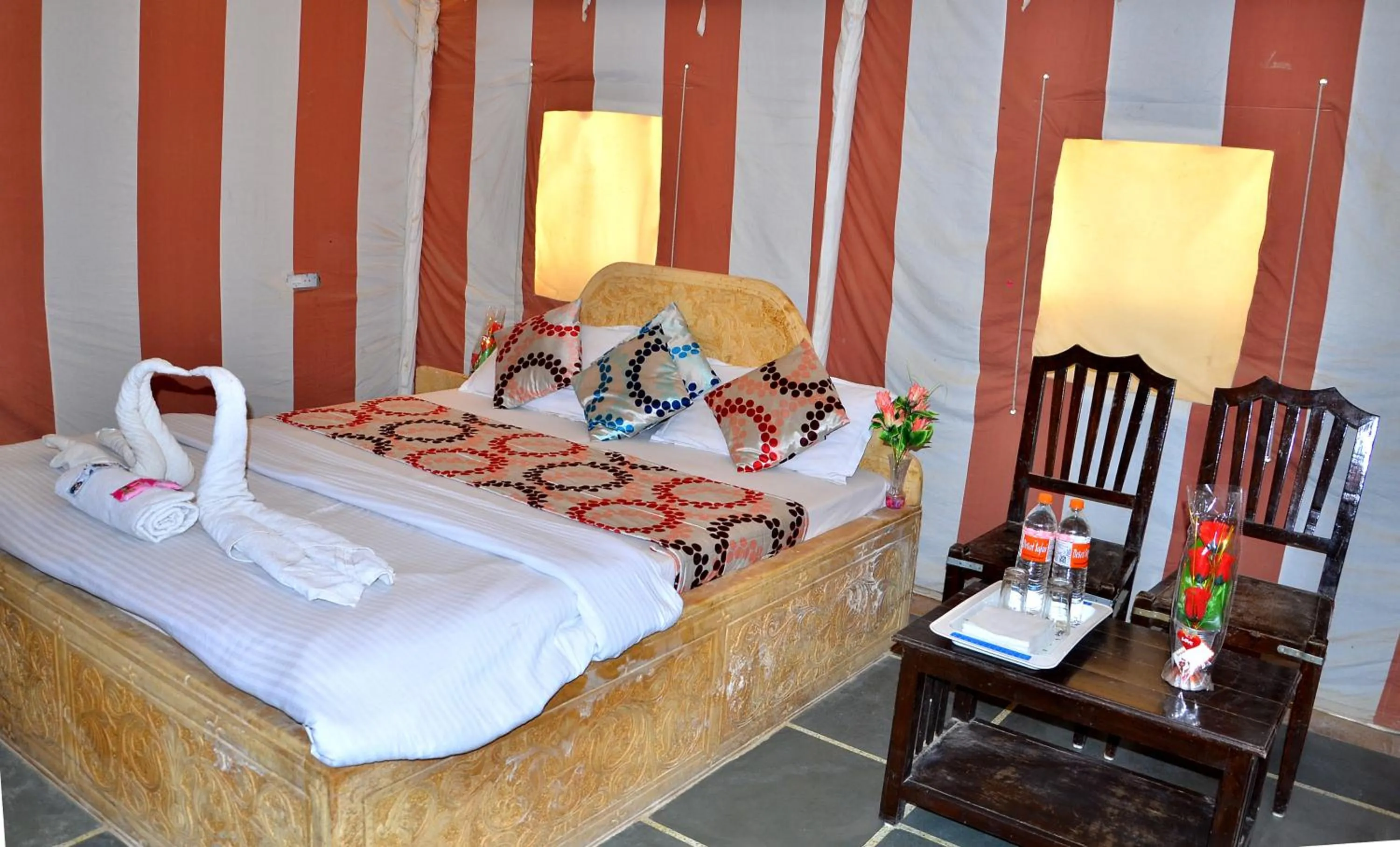 Bed in Oasis camp sam