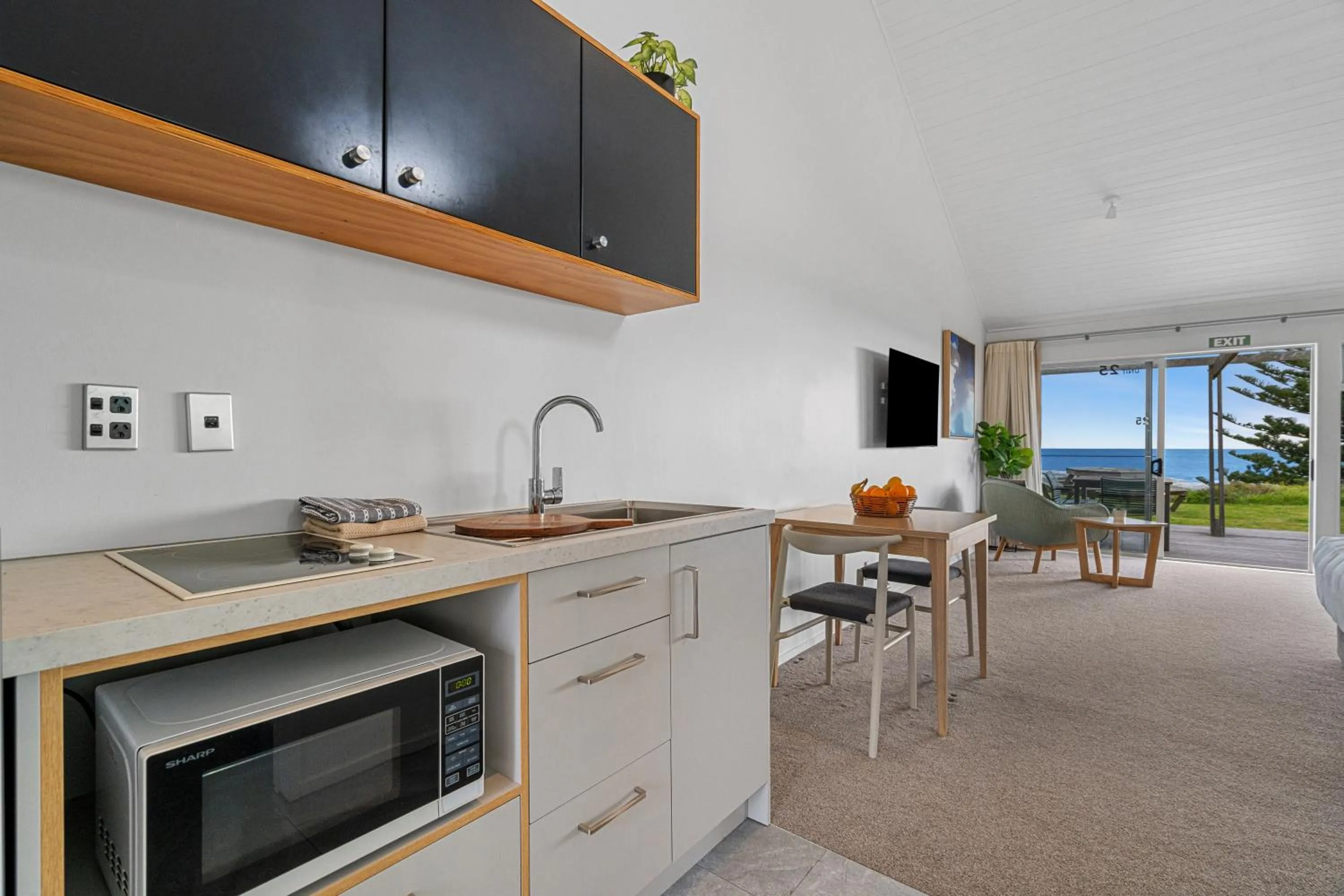 Kitchen or kitchenette in Tasman Holiday Parks - Papamoa Beach