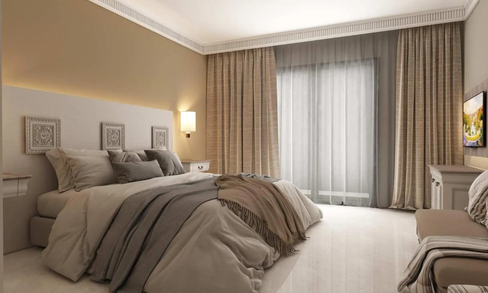 Bed in Alhambra Thalasso