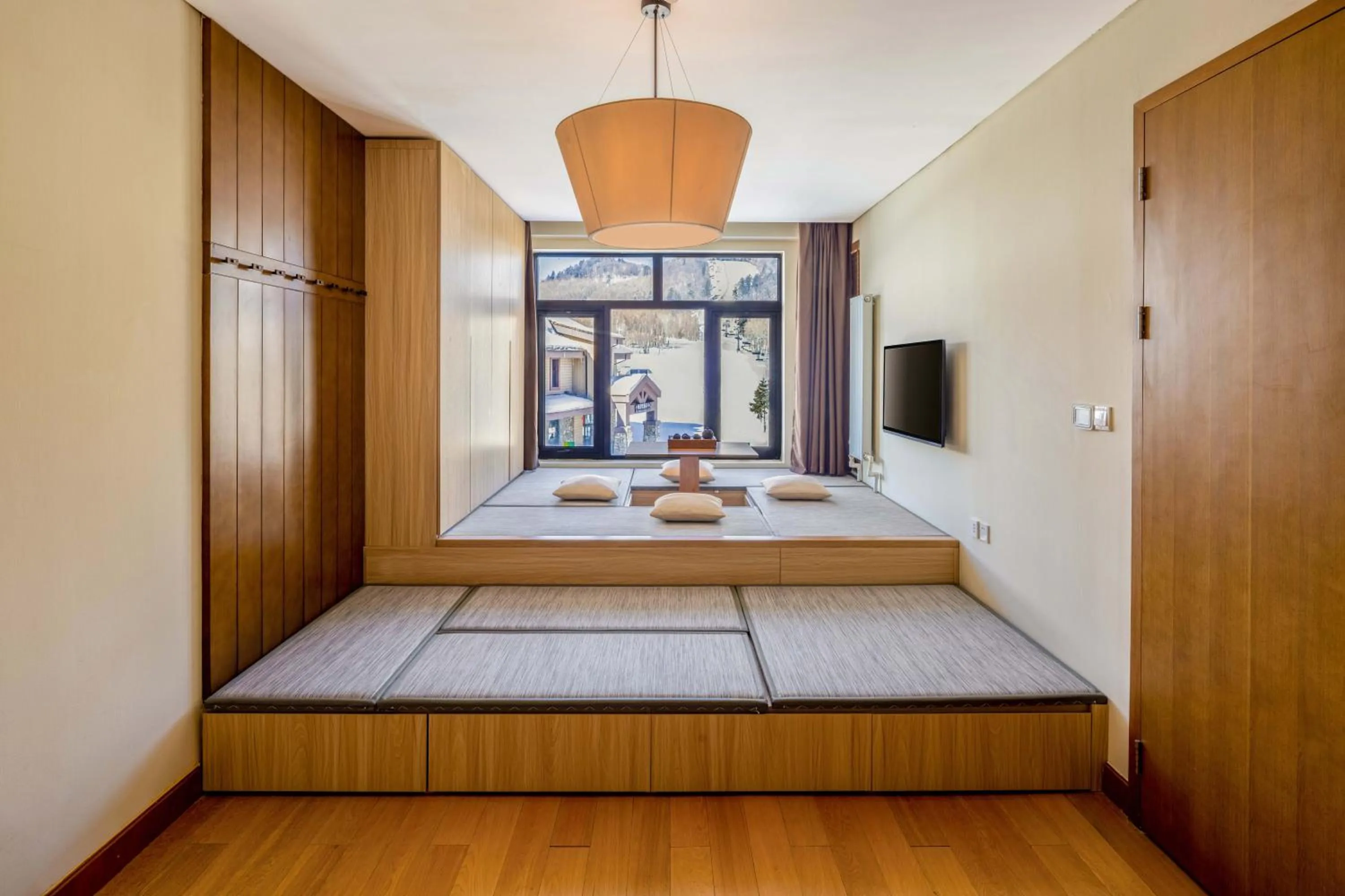 Bed in Wanda Jin Suites Changbaishan