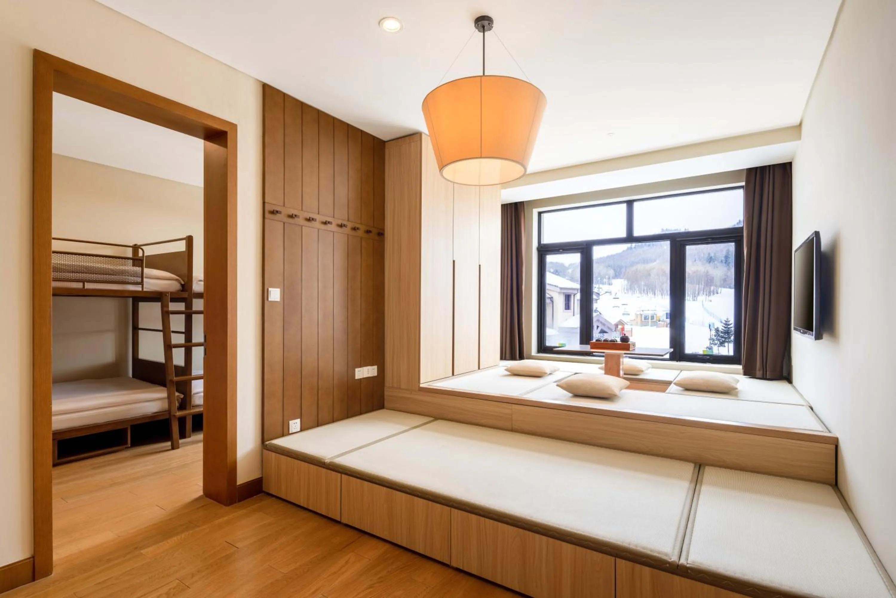 Bed in Wanda Jin Suites Changbaishan