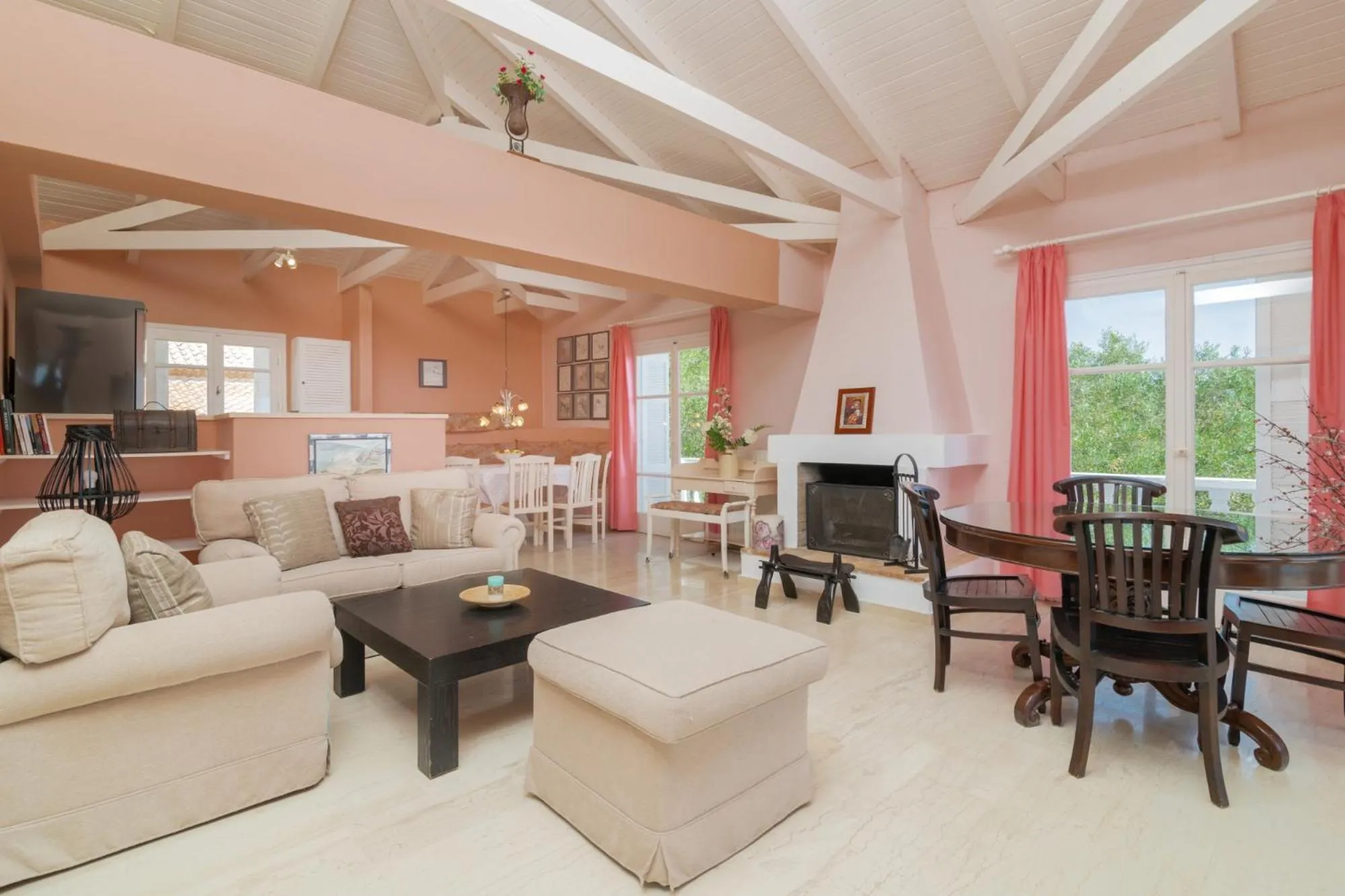 Living room in Armyra Villas - Apartments with Sea Views & Shared Pool