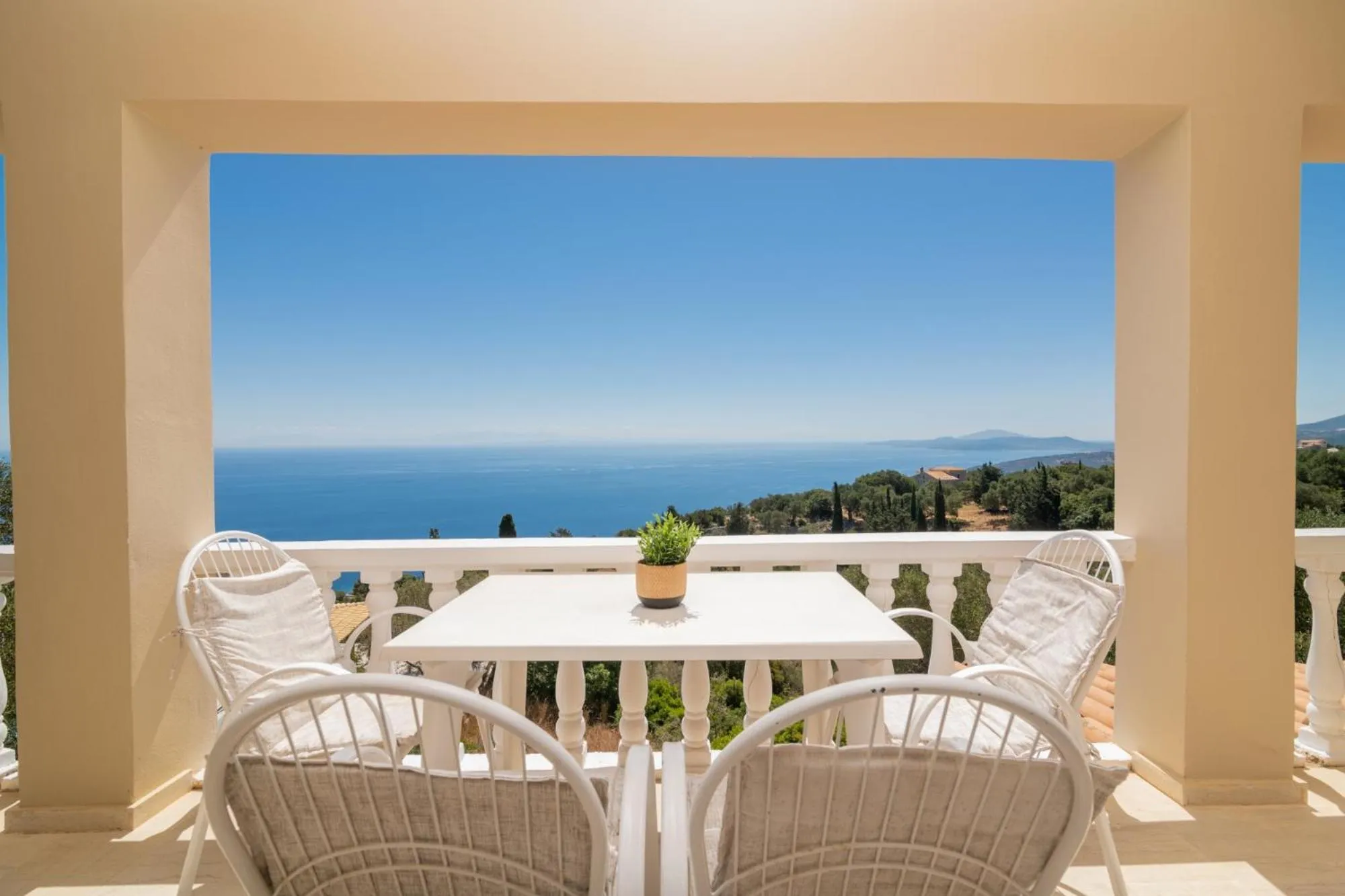 Balcony/Terrace in Armyra Villas - Apartments with Sea Views & Shared Pool