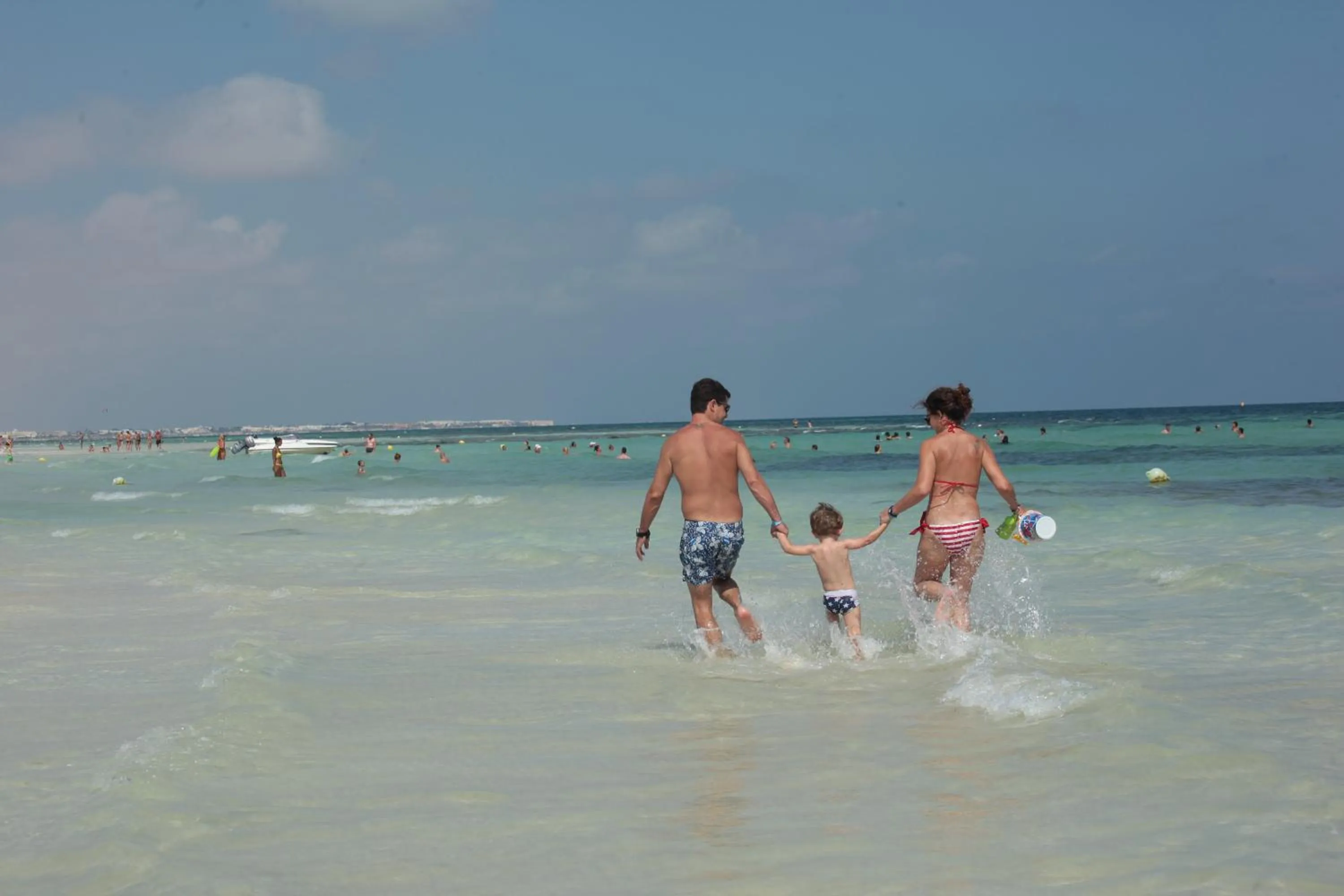 People in Seabel Rym Beach Djerba