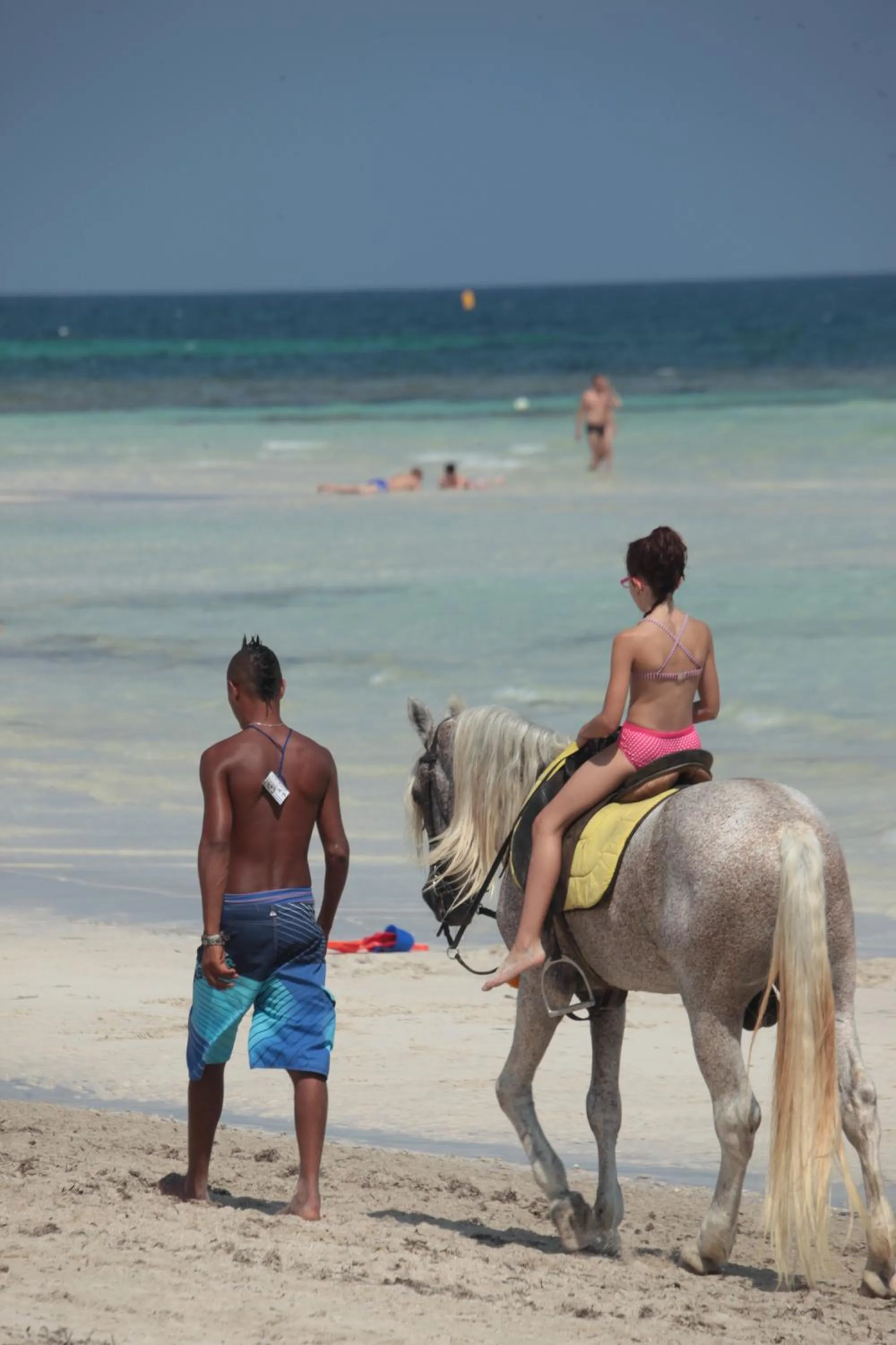 People in Seabel Rym Beach Djerba
