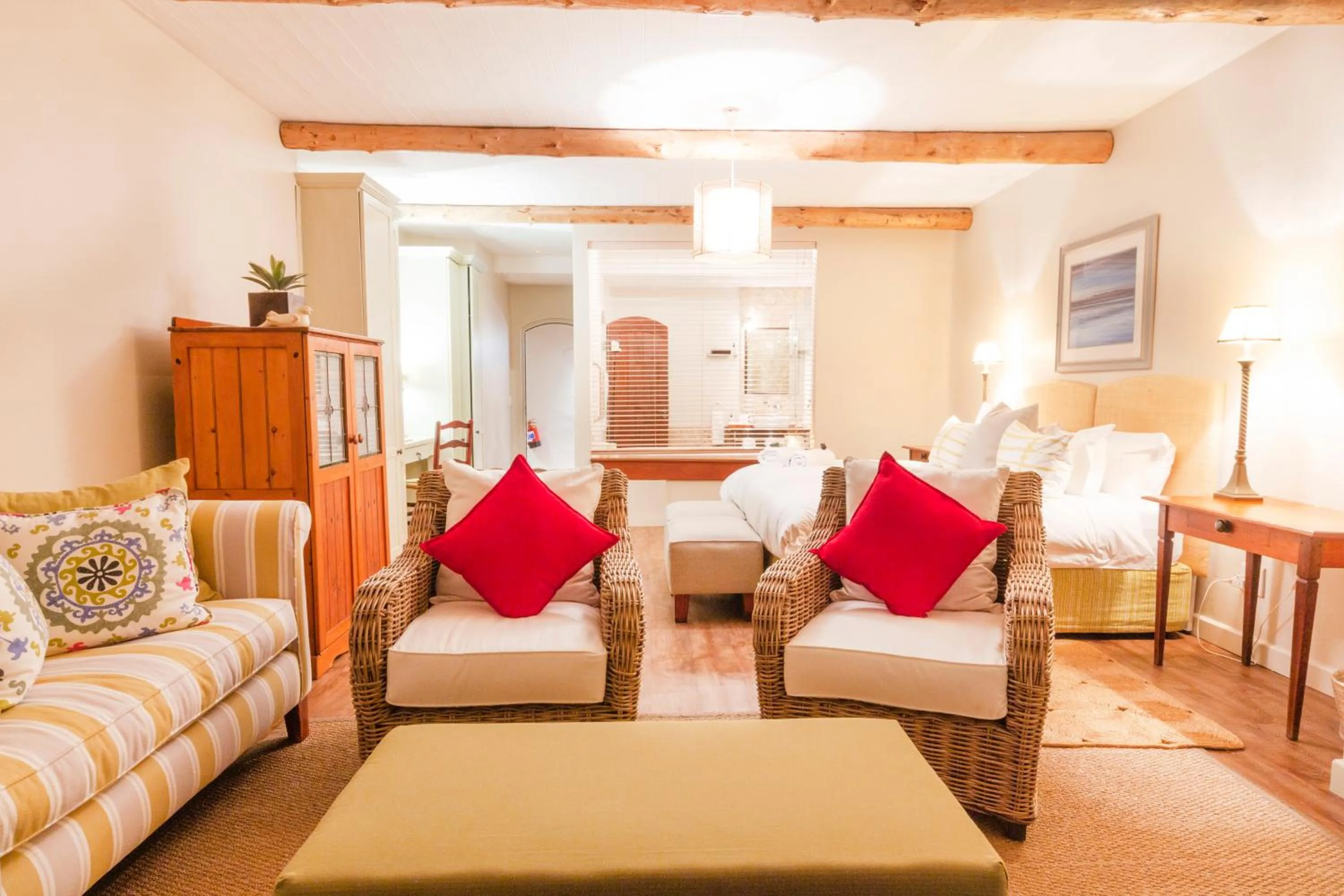 Seating area in The Sands @ St Francis