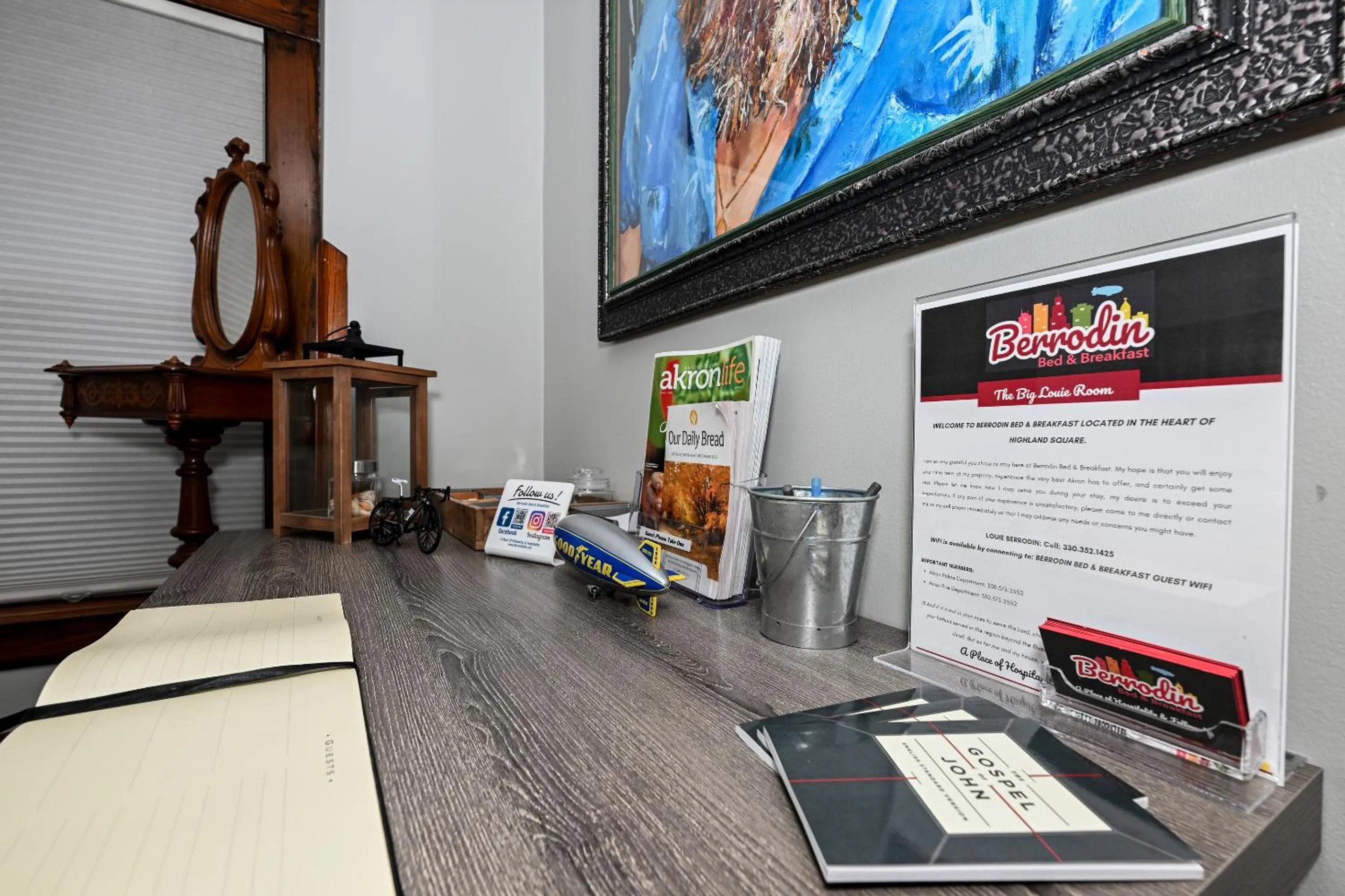 Decorative detail in Berrodin Bed & Breakfast