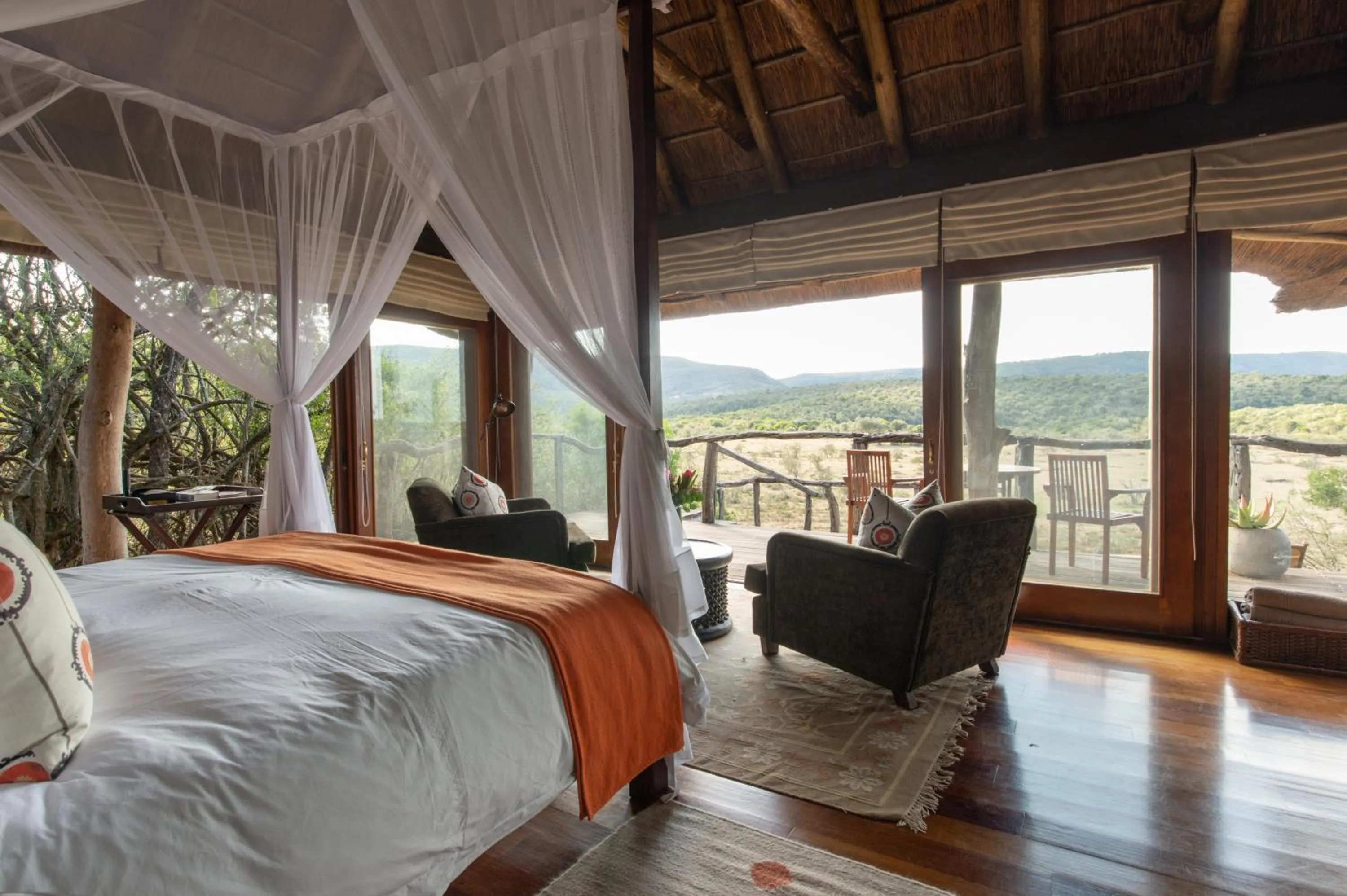Bed in Pumba Private Game Reserve