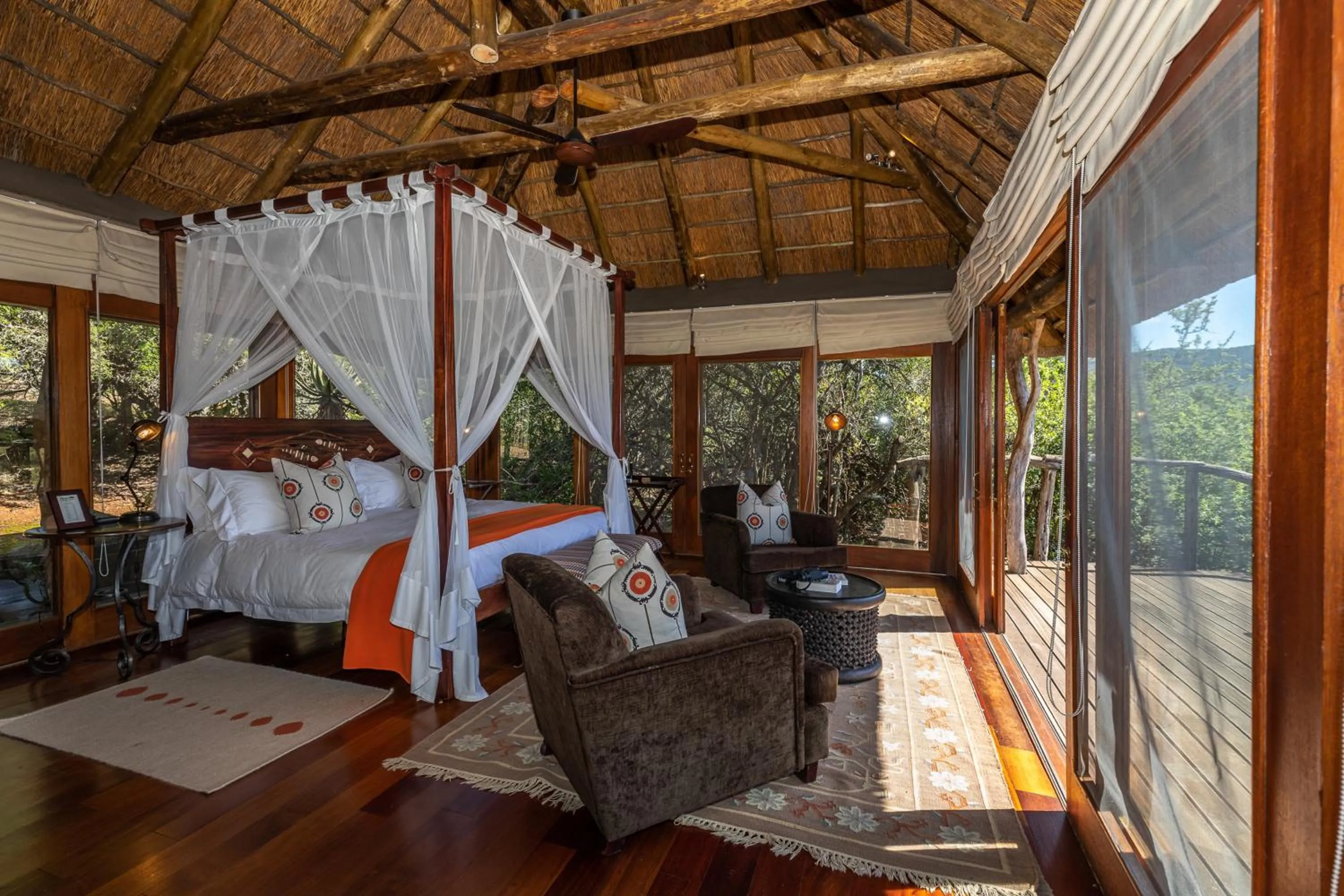 Bed in Pumba Private Game Reserve