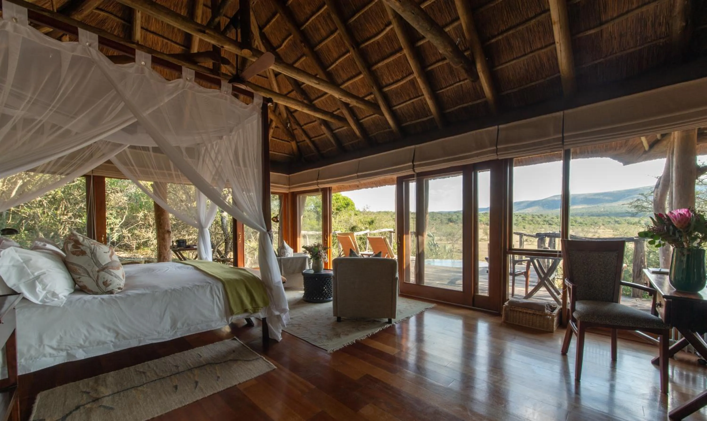 Bed in Pumba Private Game Reserve