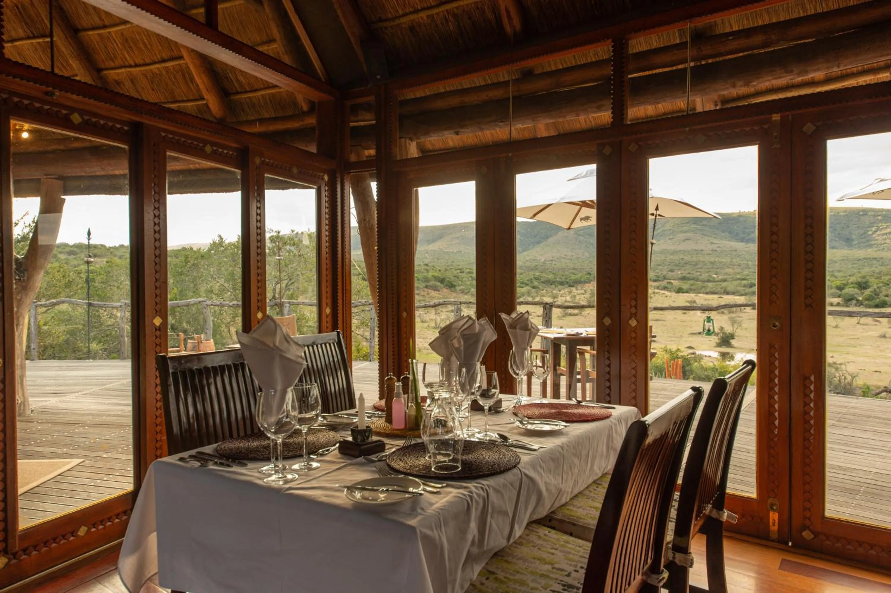 Dining area in Pumba Private Game Reserve