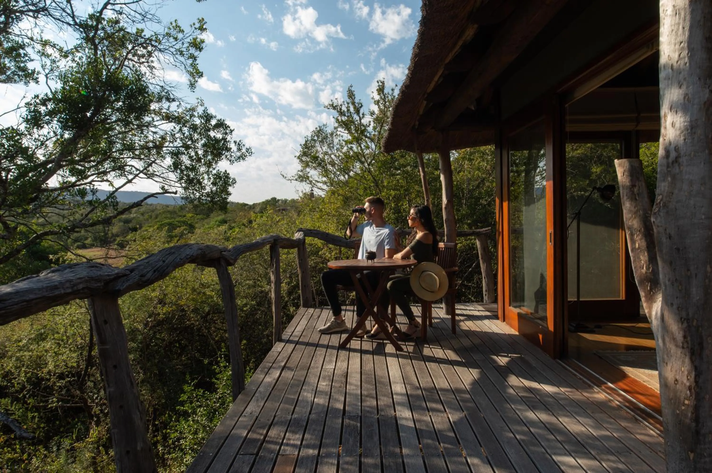 Balcony/Terrace in Pumba Private Game Reserve