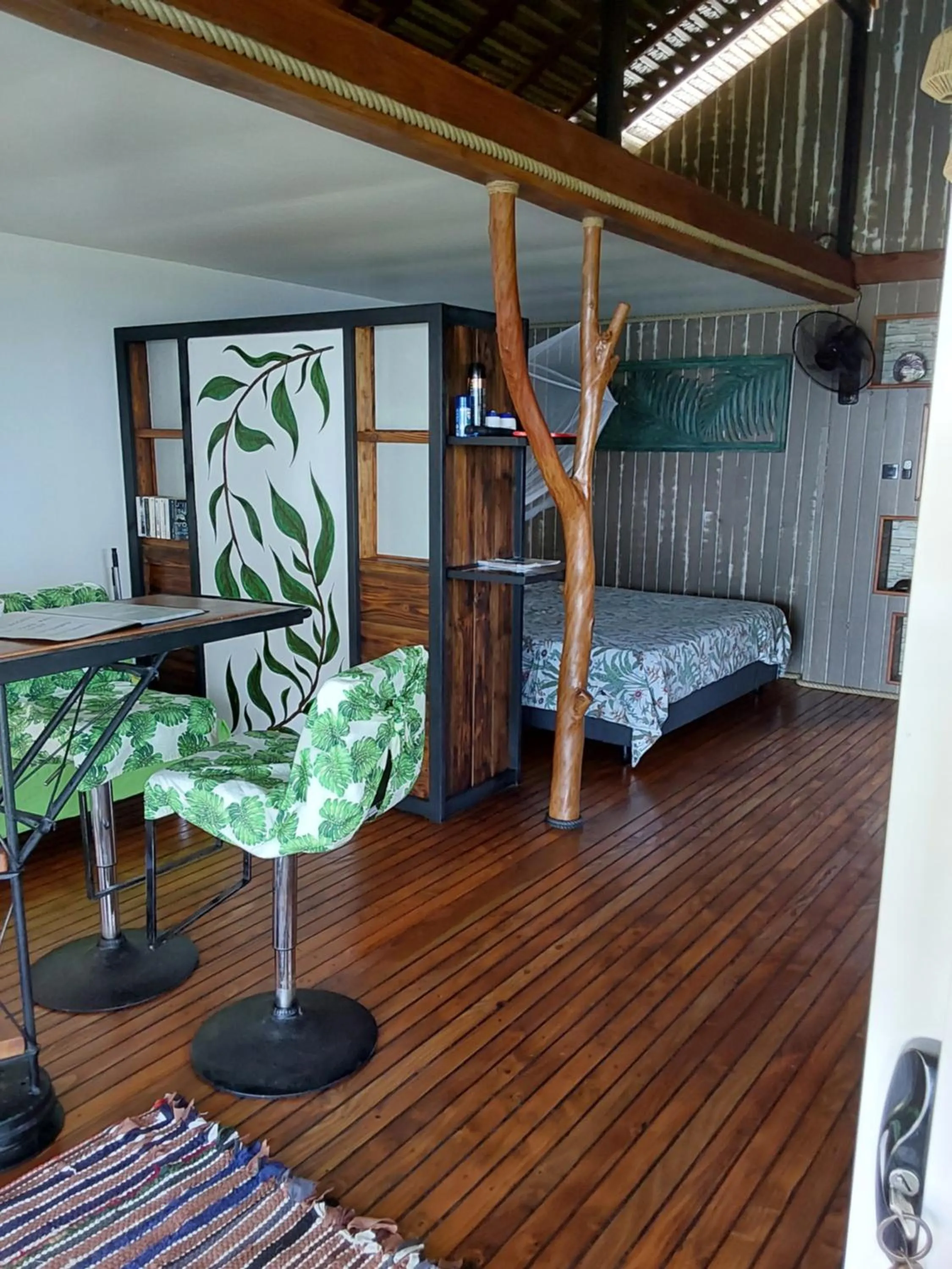 View (from property/room), Bed in Faré Mahi Mahi