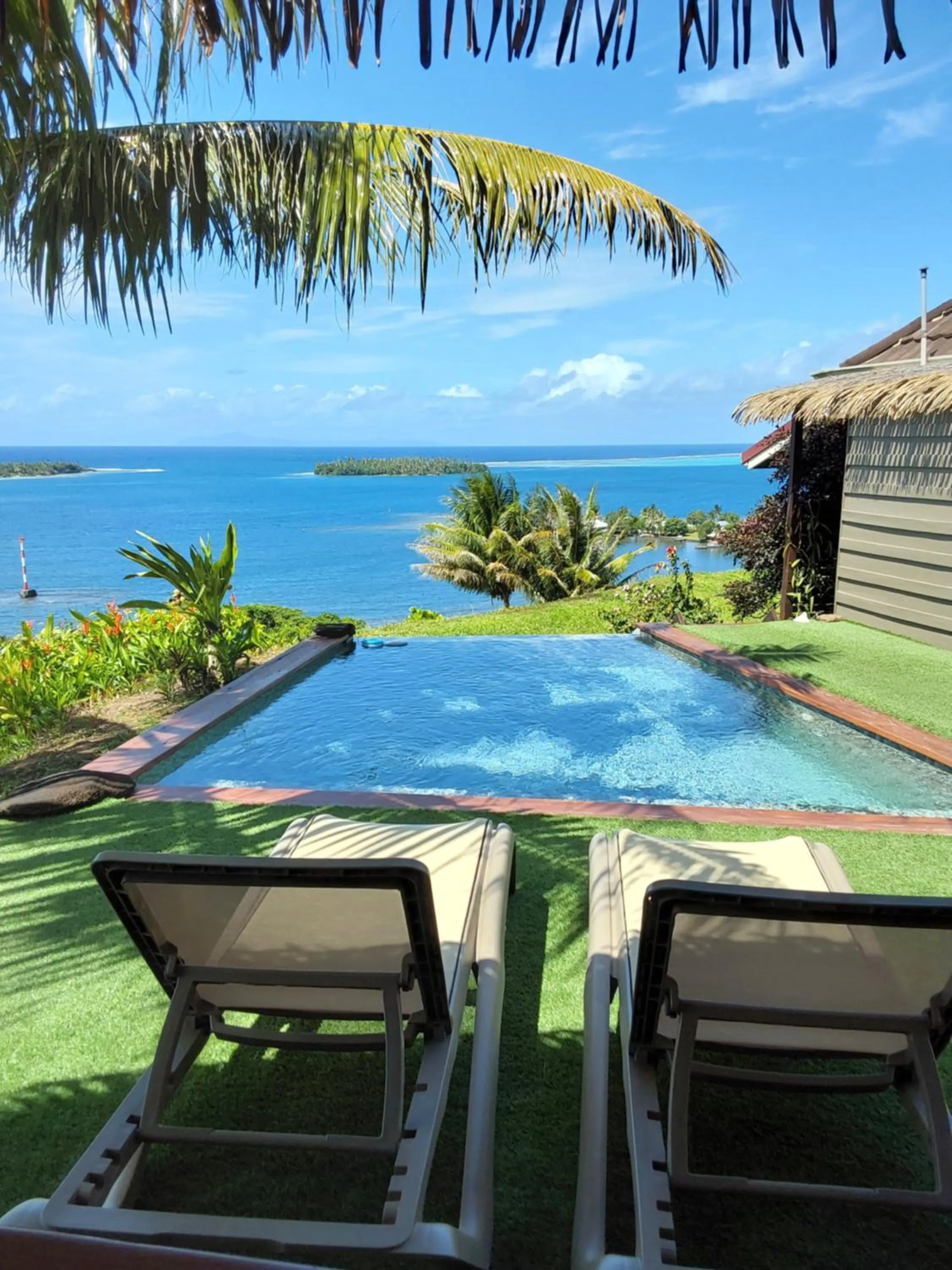 Pool view in Faré Mahi Mahi