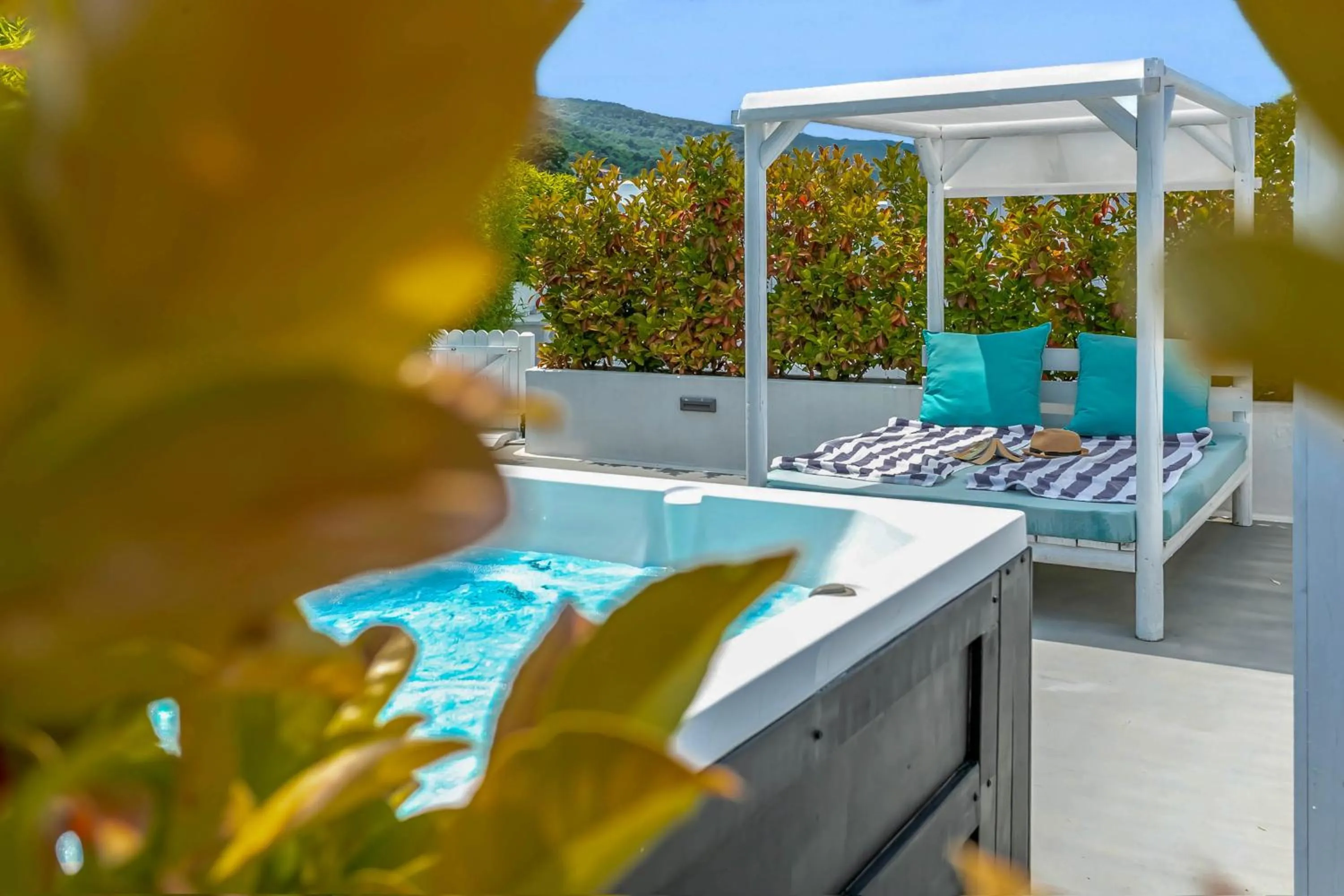 Exclusive Suite with Outdoor Heated Hot Tub and Sauna - Sea View in Panorama Suites & Spa - Adults Only