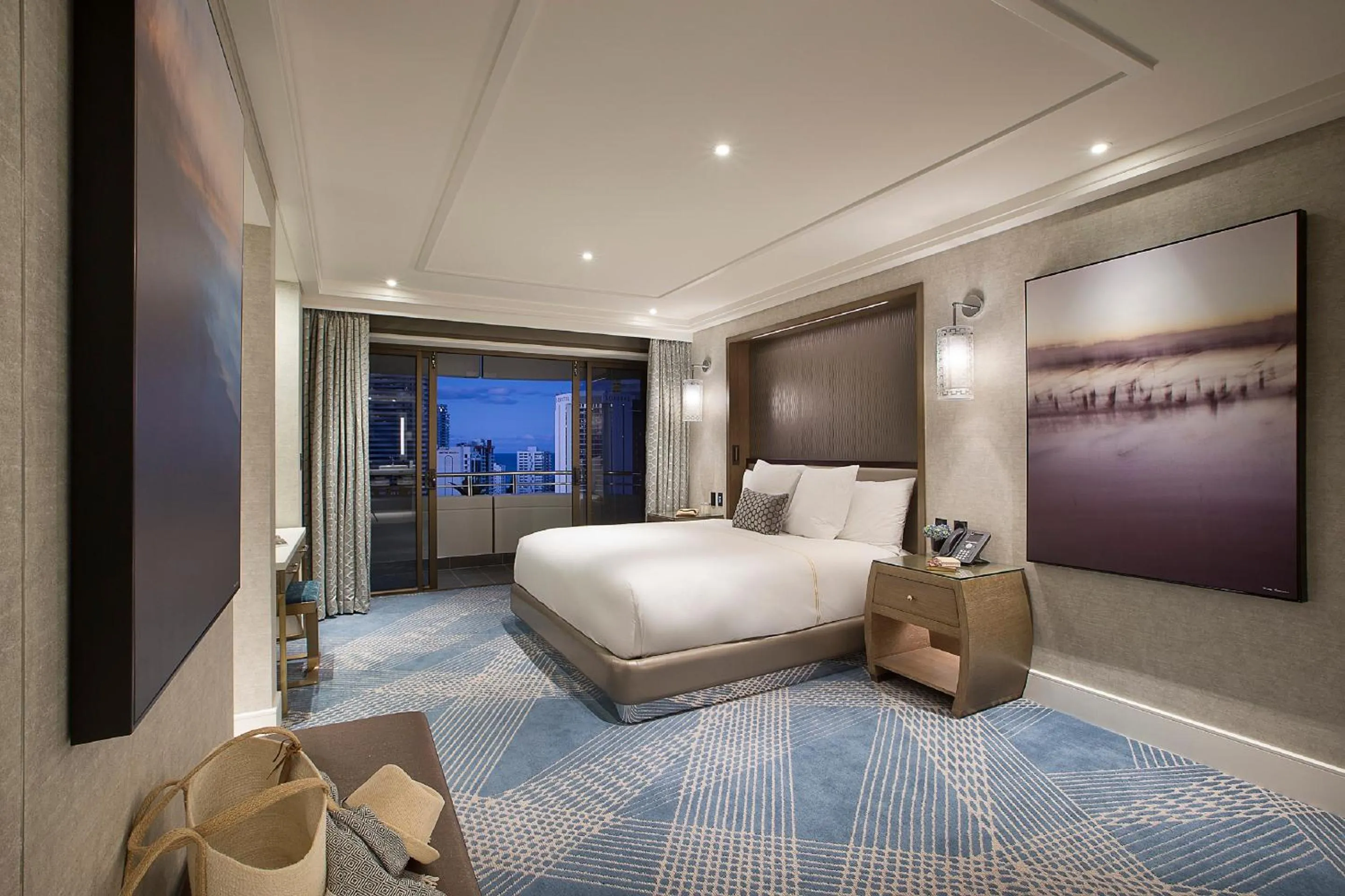 Bedroom, Bed in The Star Grand at The Star Gold Coast