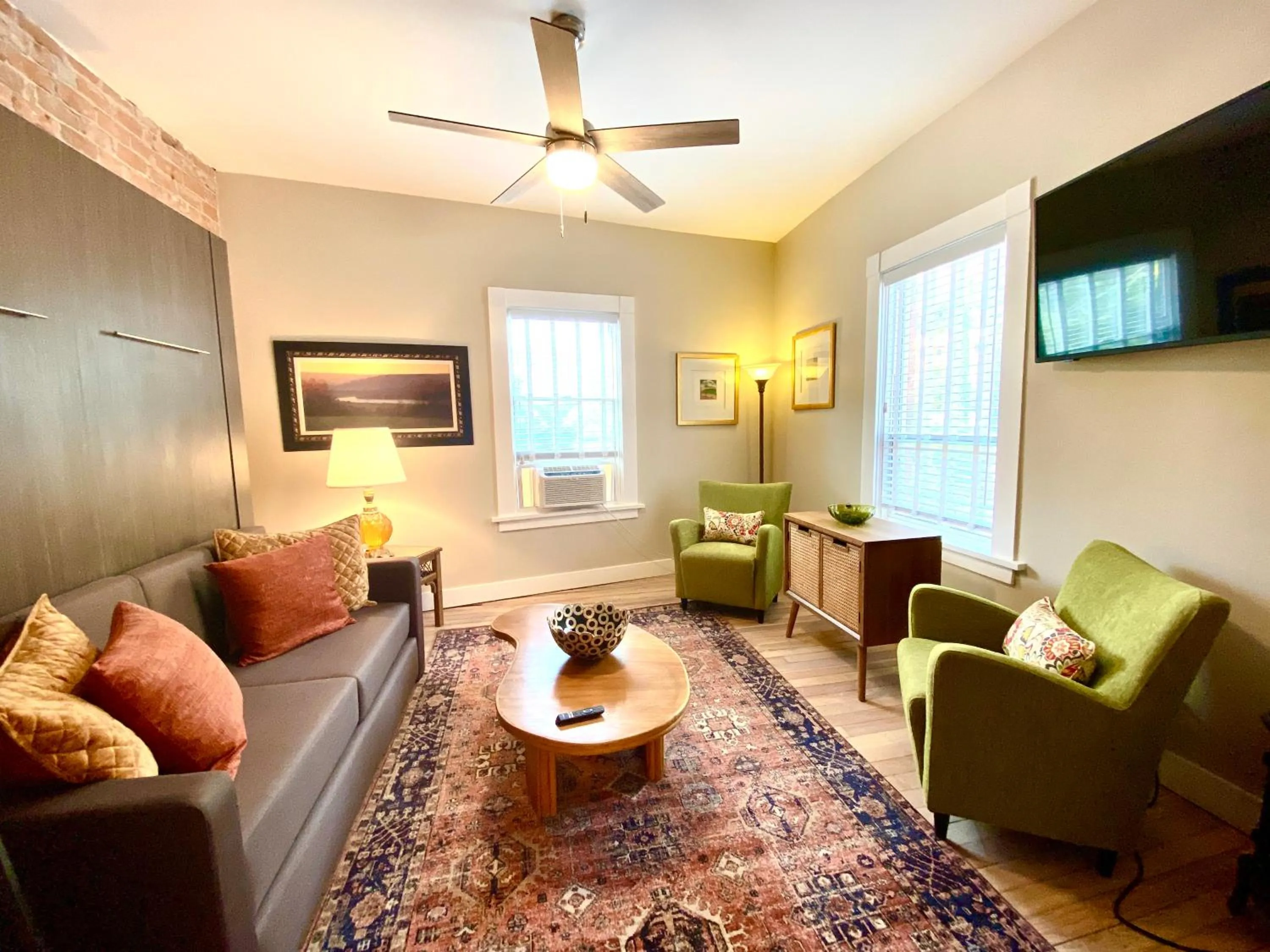 Living room in Bisbee Brownstone Suites
