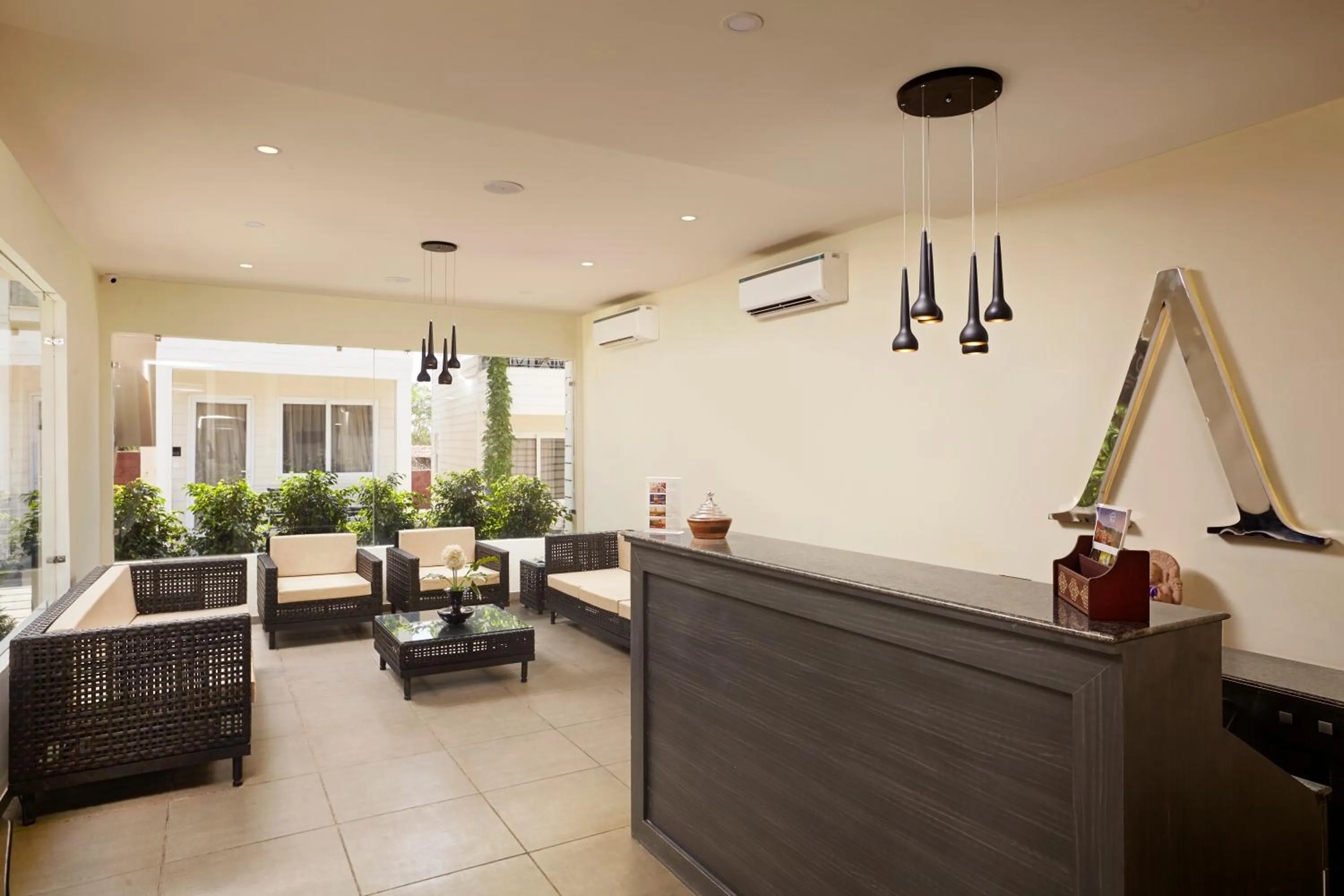 Lobby or reception in The Acacia Morjim